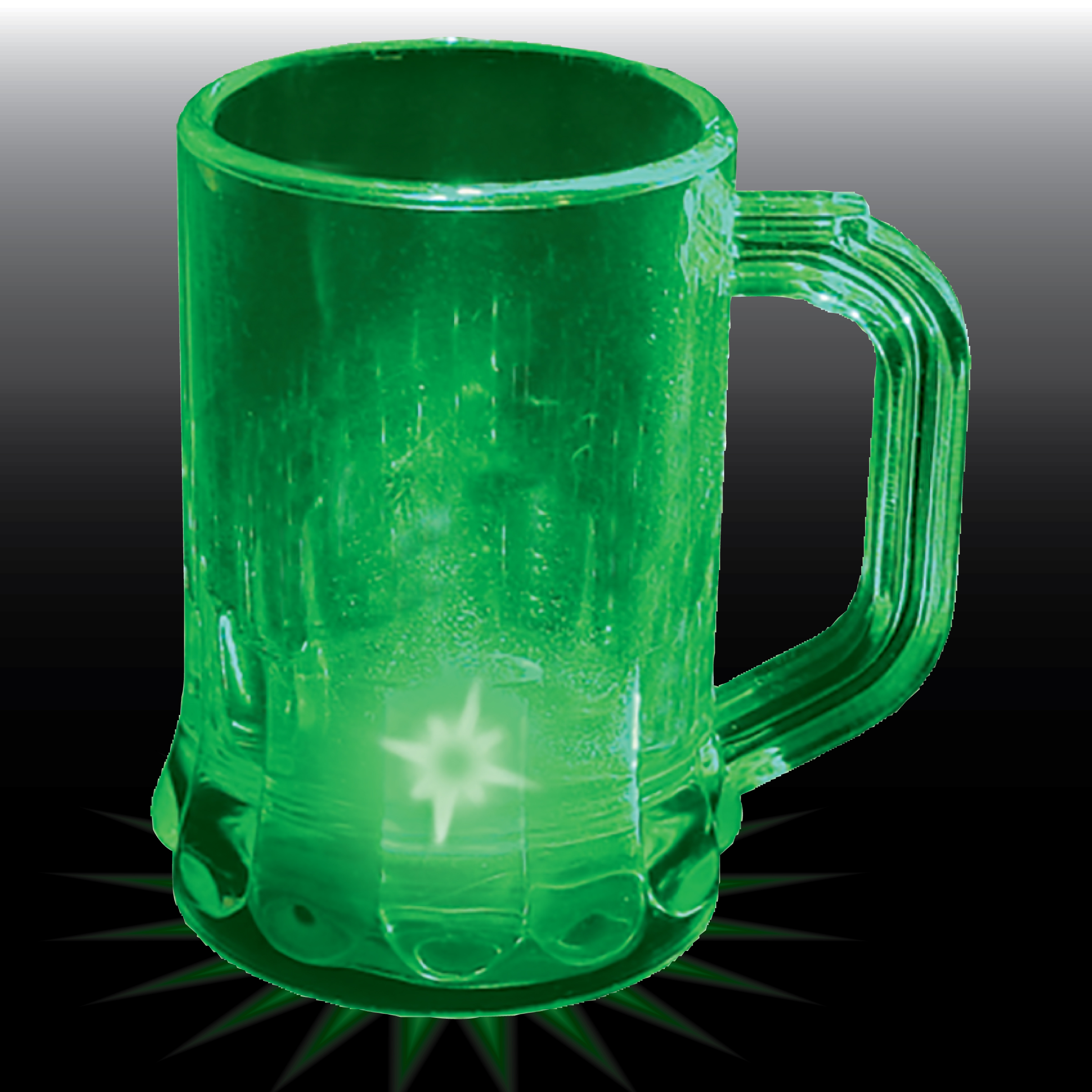 1.25oz Light Up Plastic Fluted Mini Mug with Handle 6