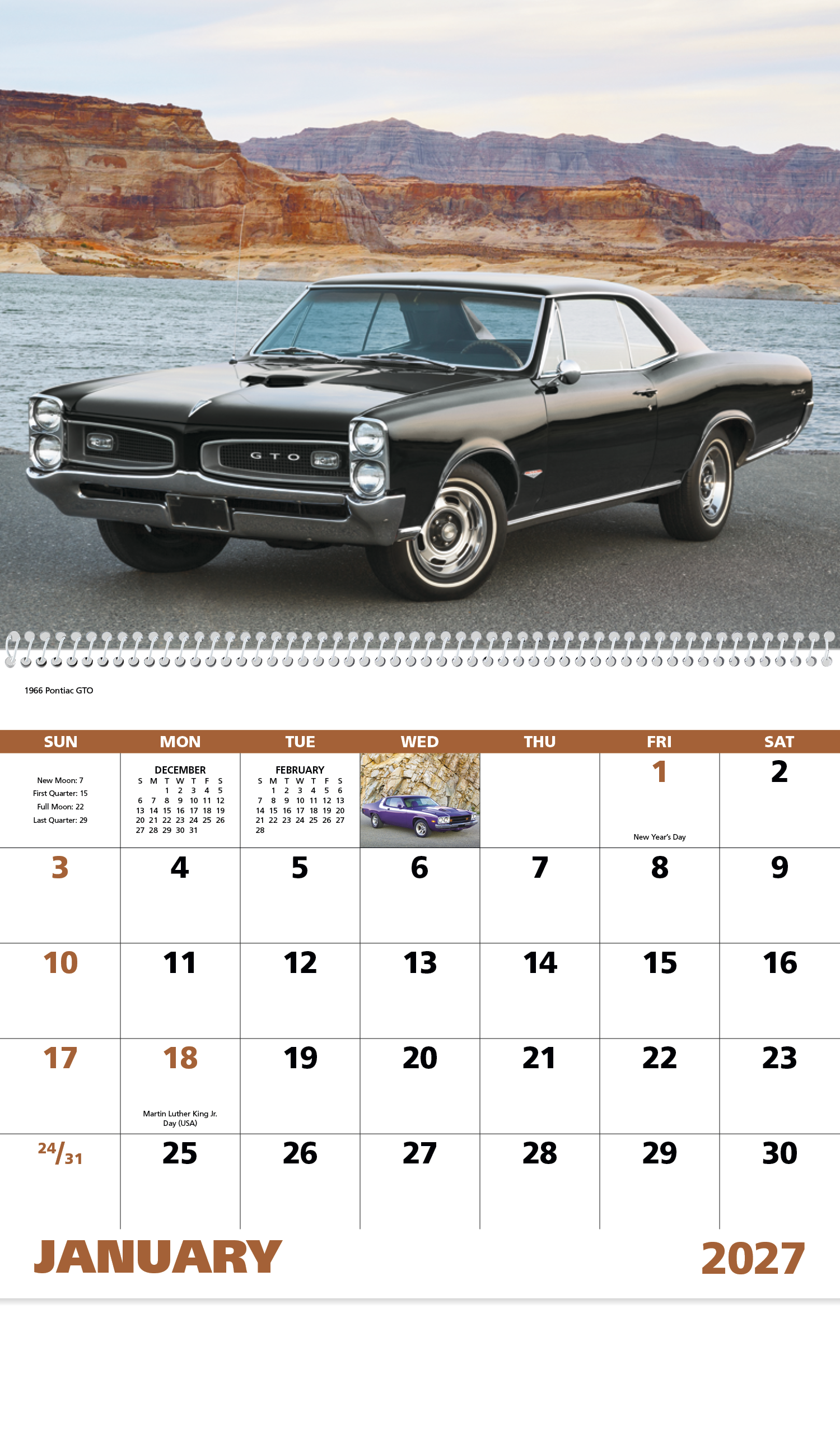 Good Value™ Muscle Thunder - Spiral Calendar 26