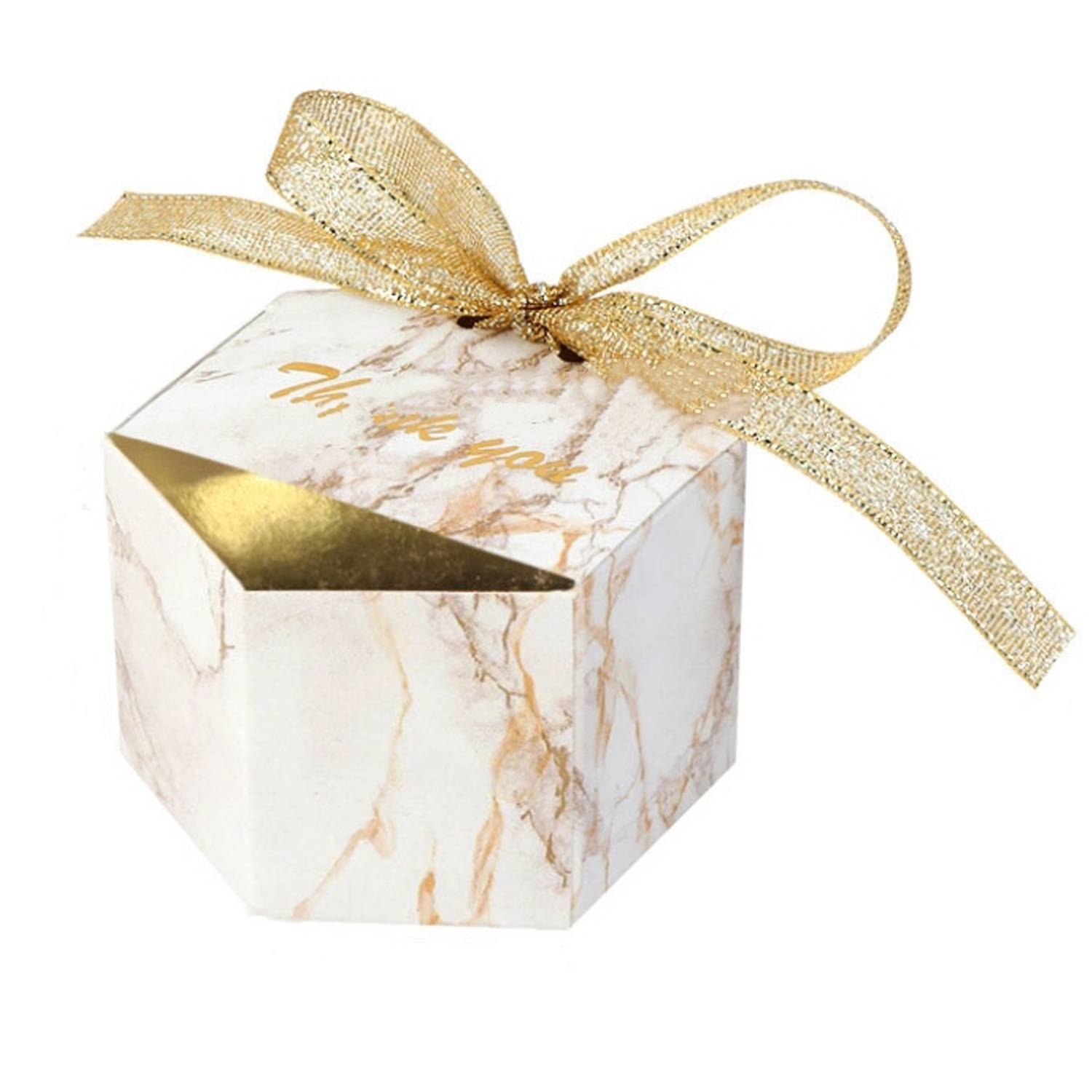 Hexagonal Ribbon Gift Box 11
