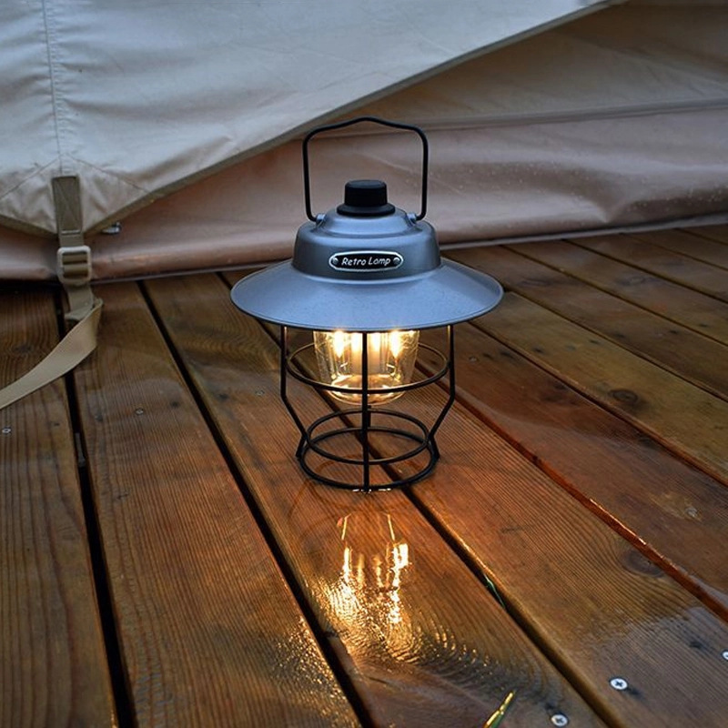 Retro Outdoor Camping Light & Picnic Lantern with Power Bank 11