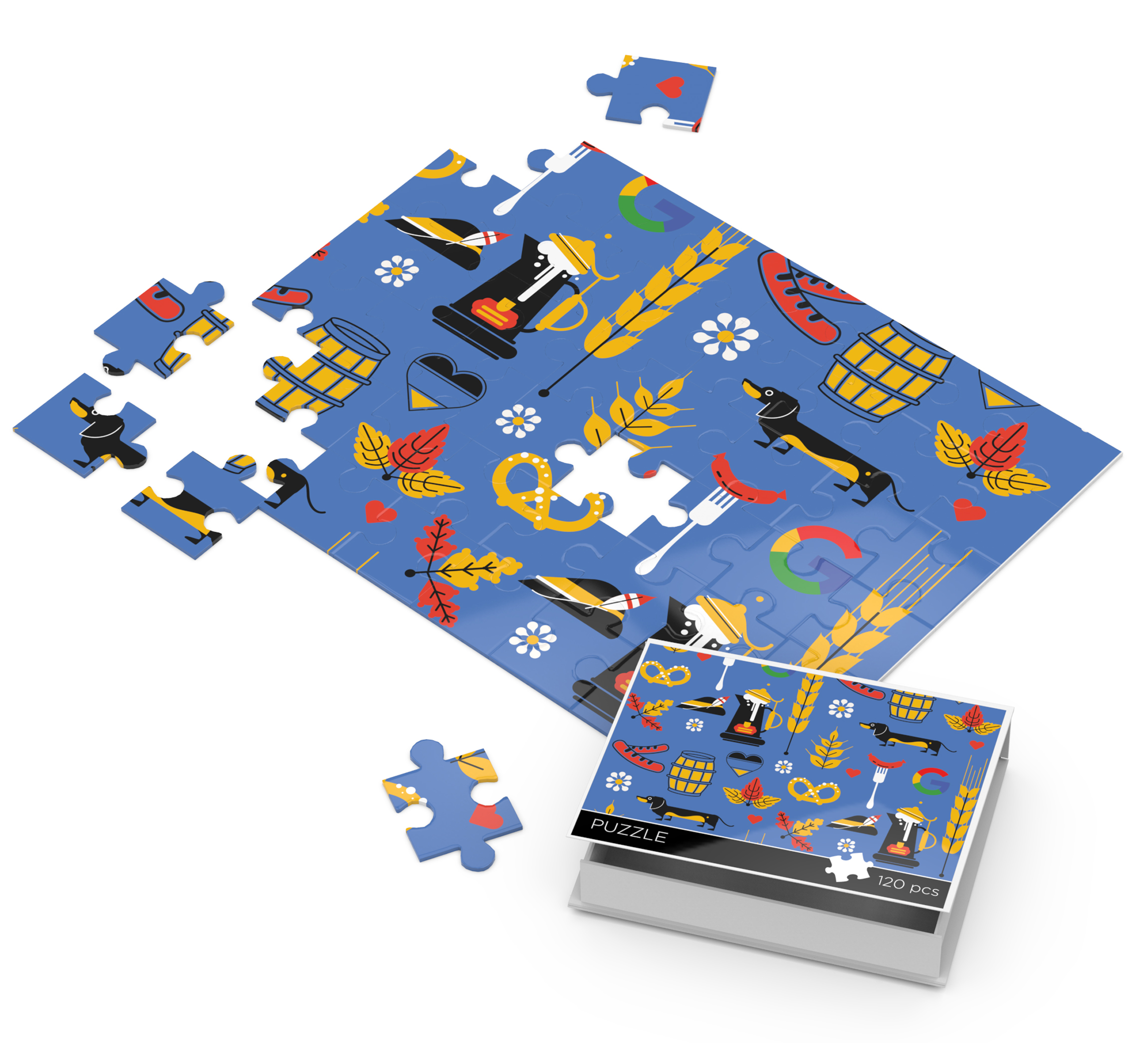 Puzzle: 120 piece puzzle with premium gift box 1
