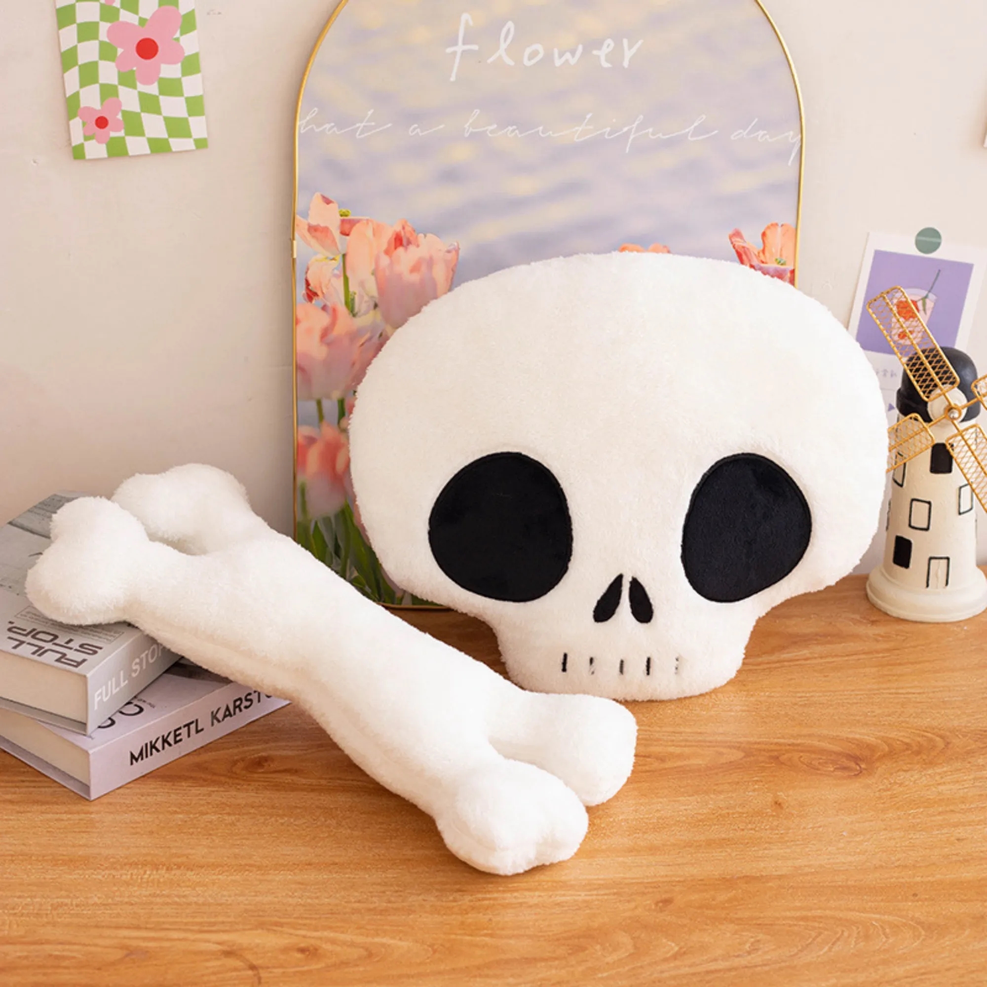 Soft PP Cotton Skull Plush Toy Halloween Doll 6