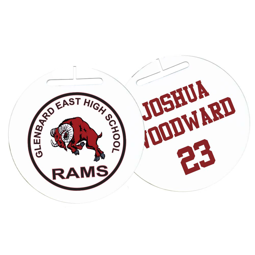 Round Metal Bag Tag 3