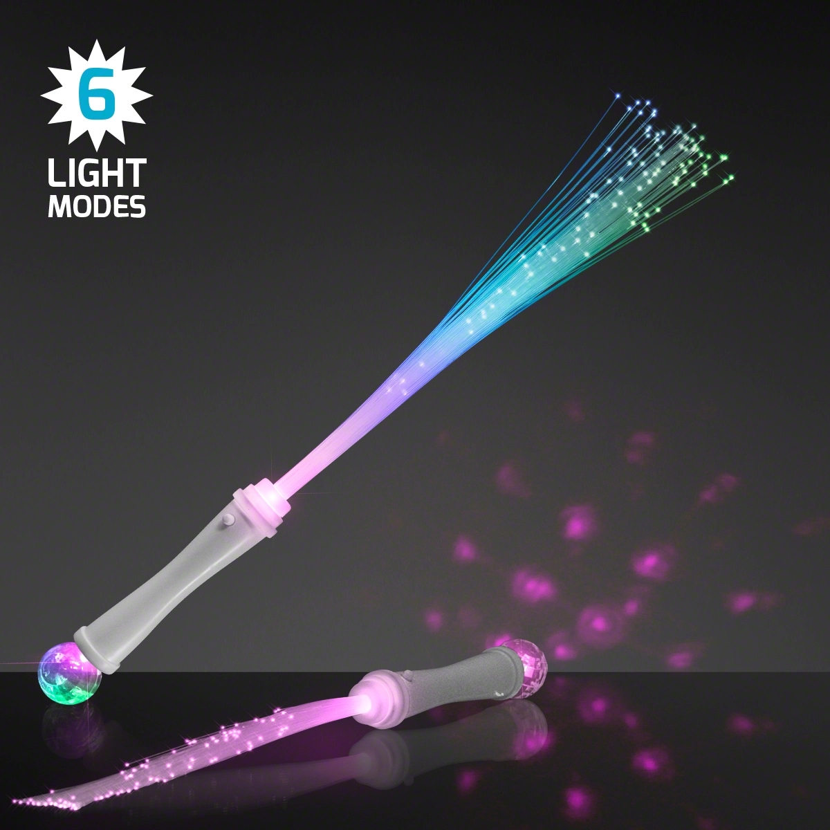 Light Up Wands with Fiber Optics and Crystal Ball 3