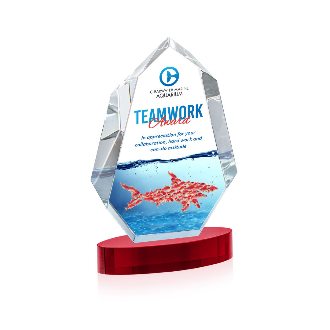Norwood VividPrint™ Award on Alberton Base - Red 7