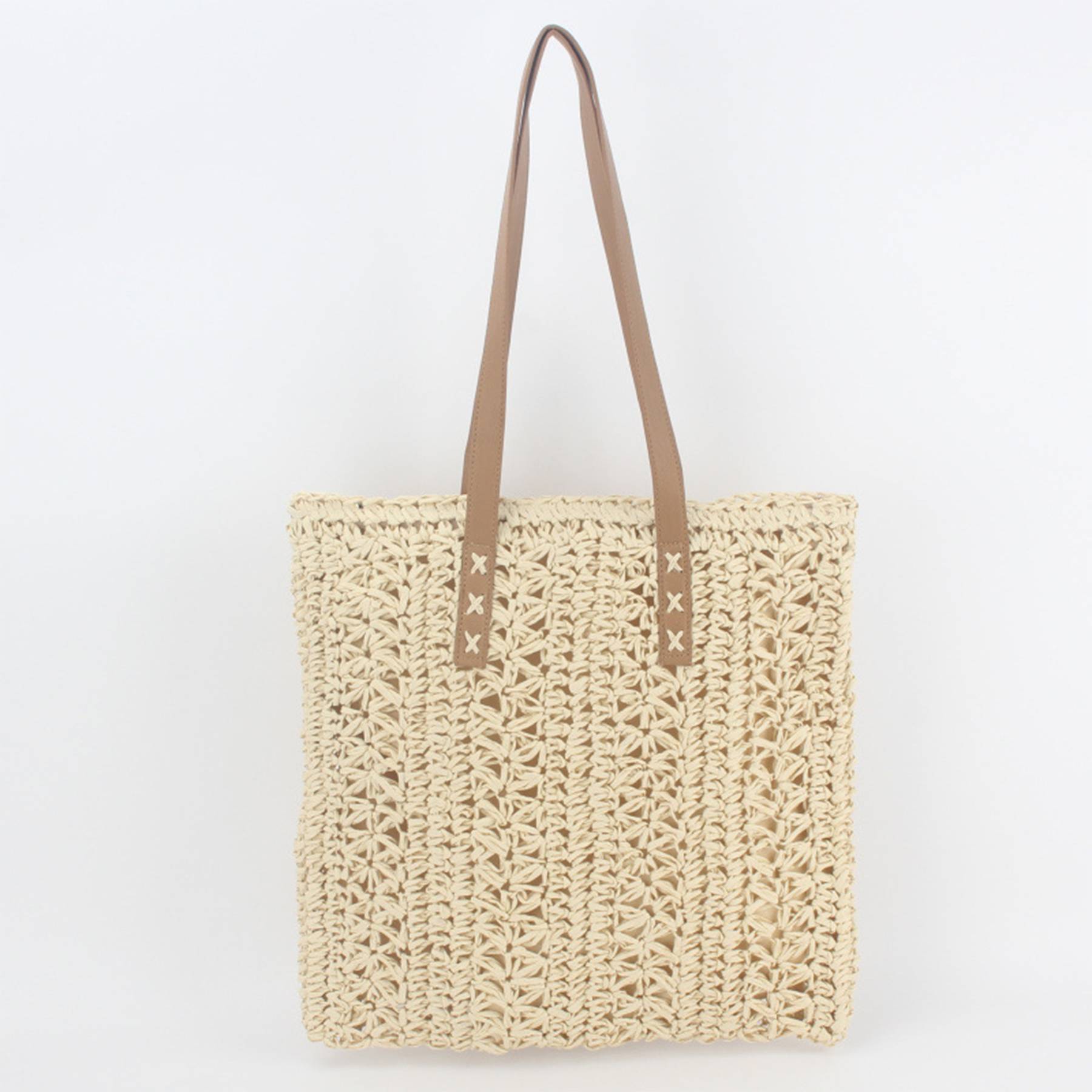 Handwoven Straw Beach Bag for Travel 5