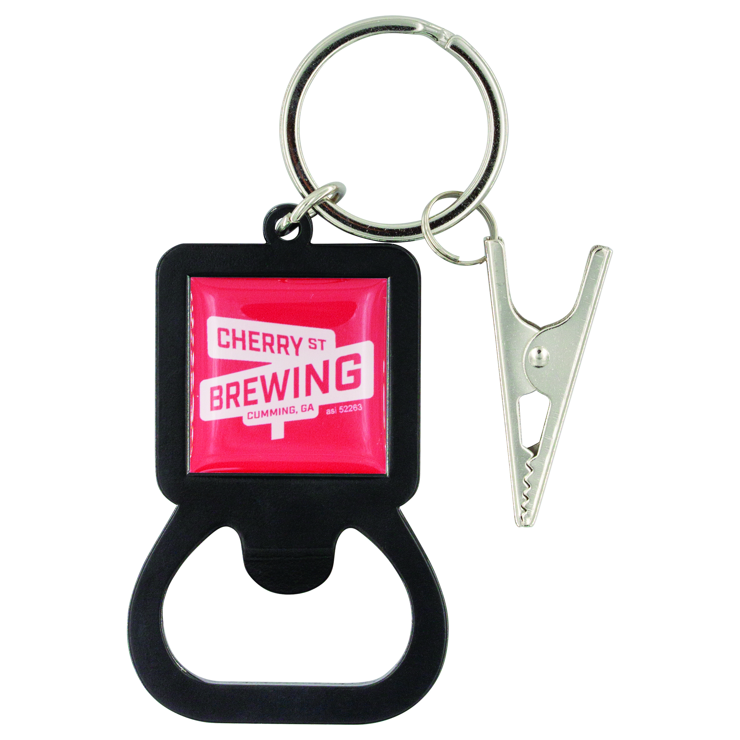 Bottle Opener with Alligator Clip