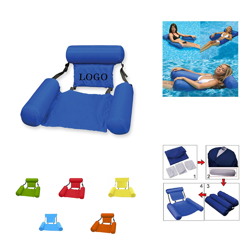 Foldable Backrest Inflatable Floating Bed