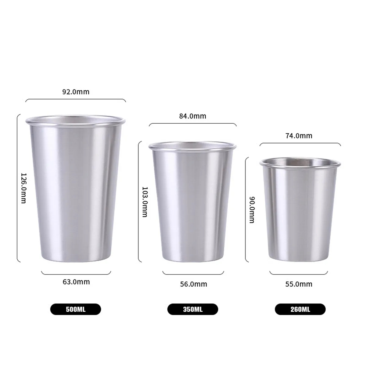 Custom Stainless Steel Cup For Bar Restaurant Camping Mug 4