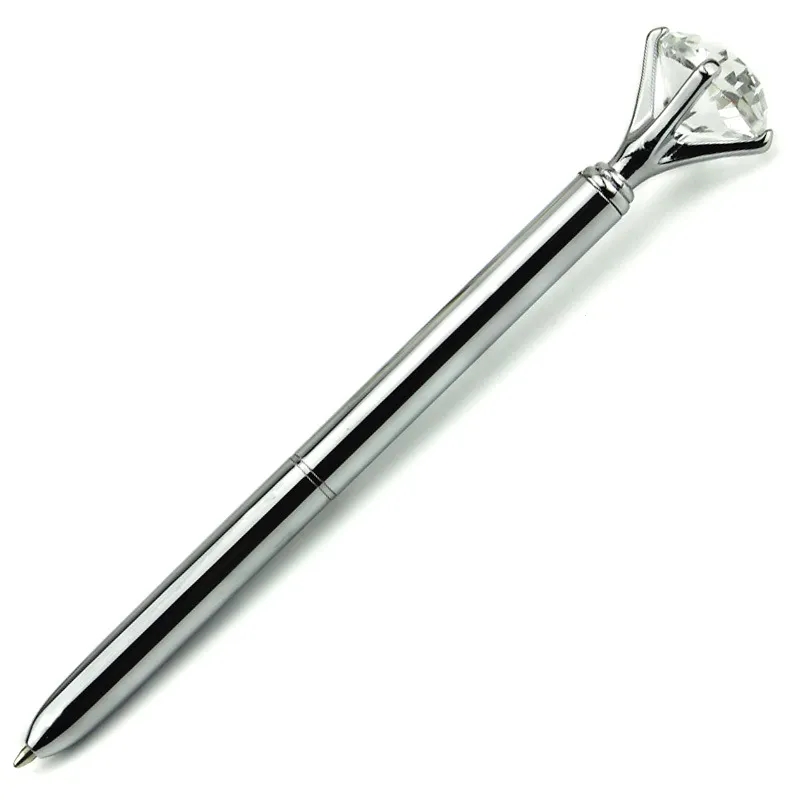 Retractable Metal Crystal Ballpoint Pens 2