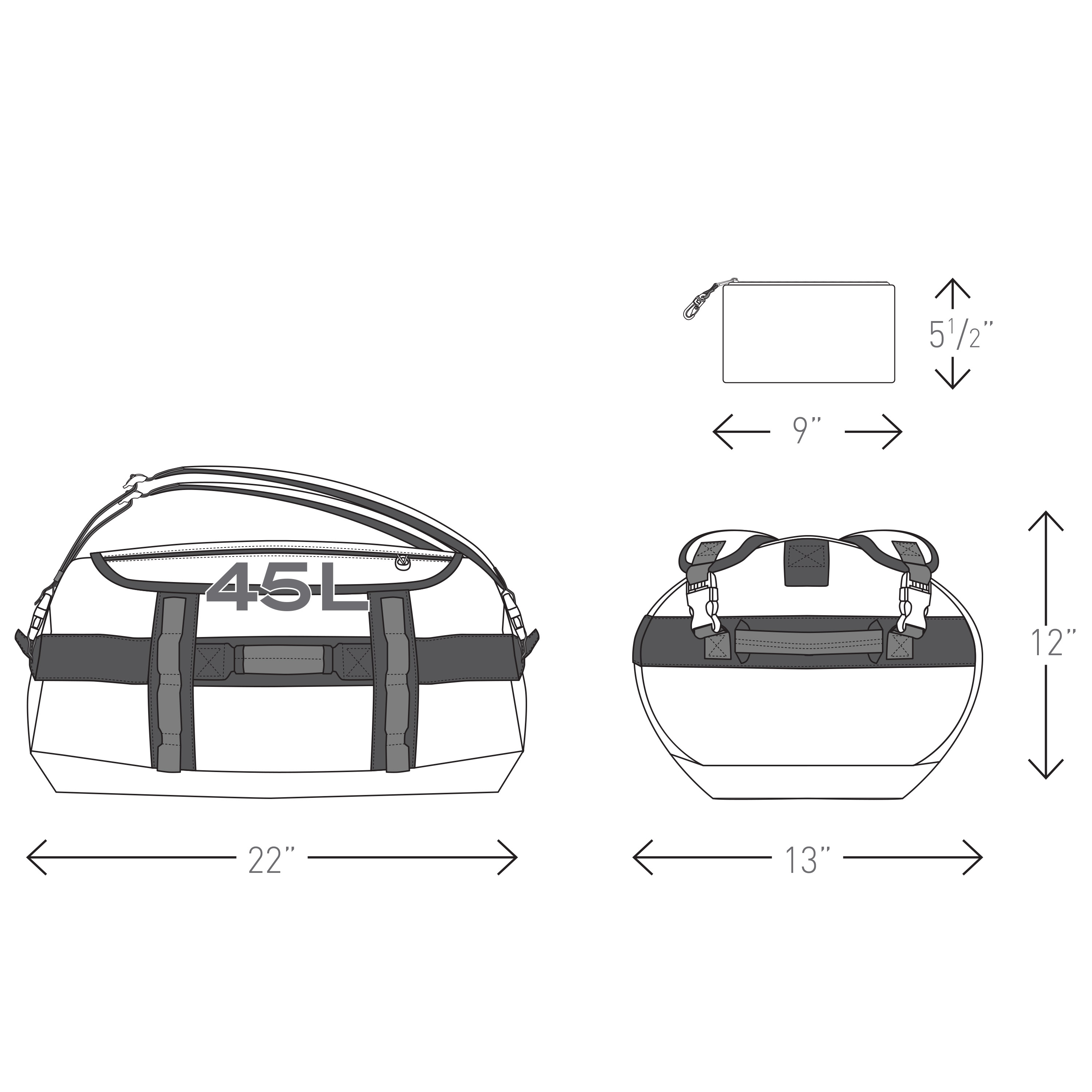 Call of the wild water resistant 45l duffle backpack 4