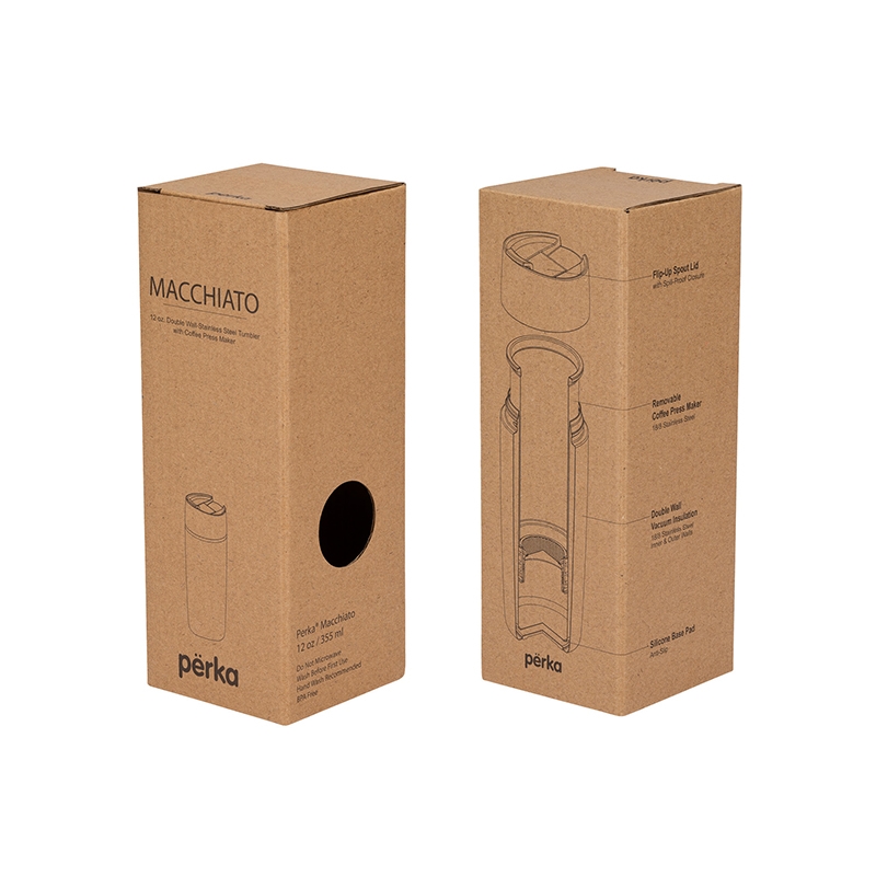 Perka® Macchiato 12 oz. Double Wall Coffee/Tea Press Tumbler 26
