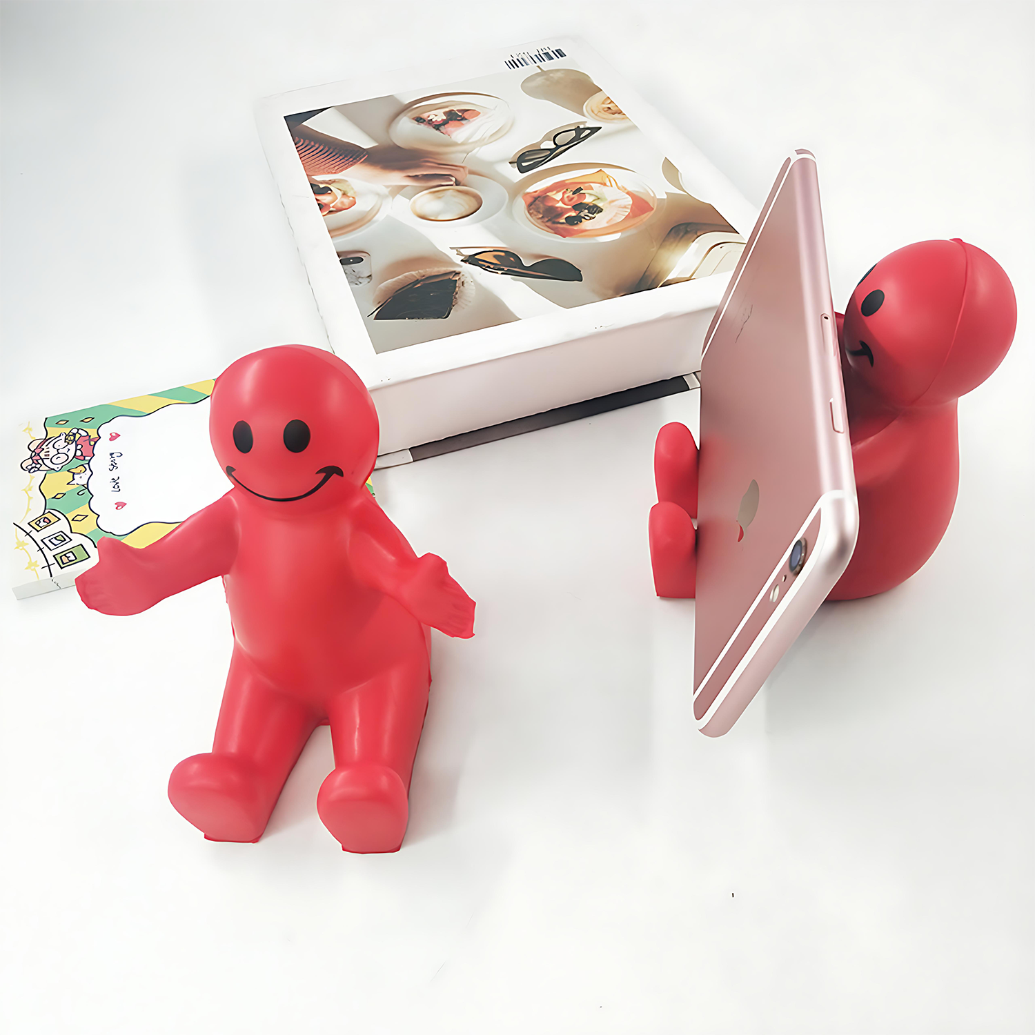 PU Foam Phone Stand - Stress-Relieving & Smiling Face Design 9