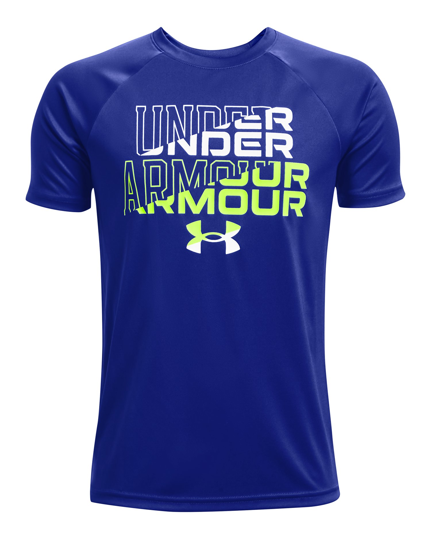 Boys' UA Tech Wordmark Logo Short Sleeve  6