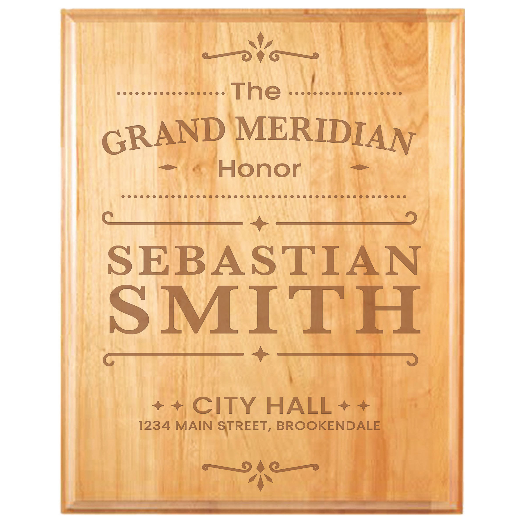 12" x 15" Genuine Cherry Plaque 4