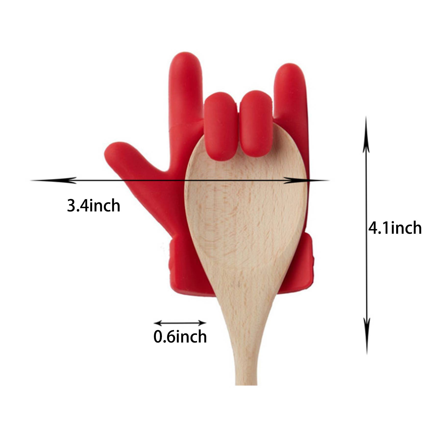 Silicone finger shape anti-spill rack 1