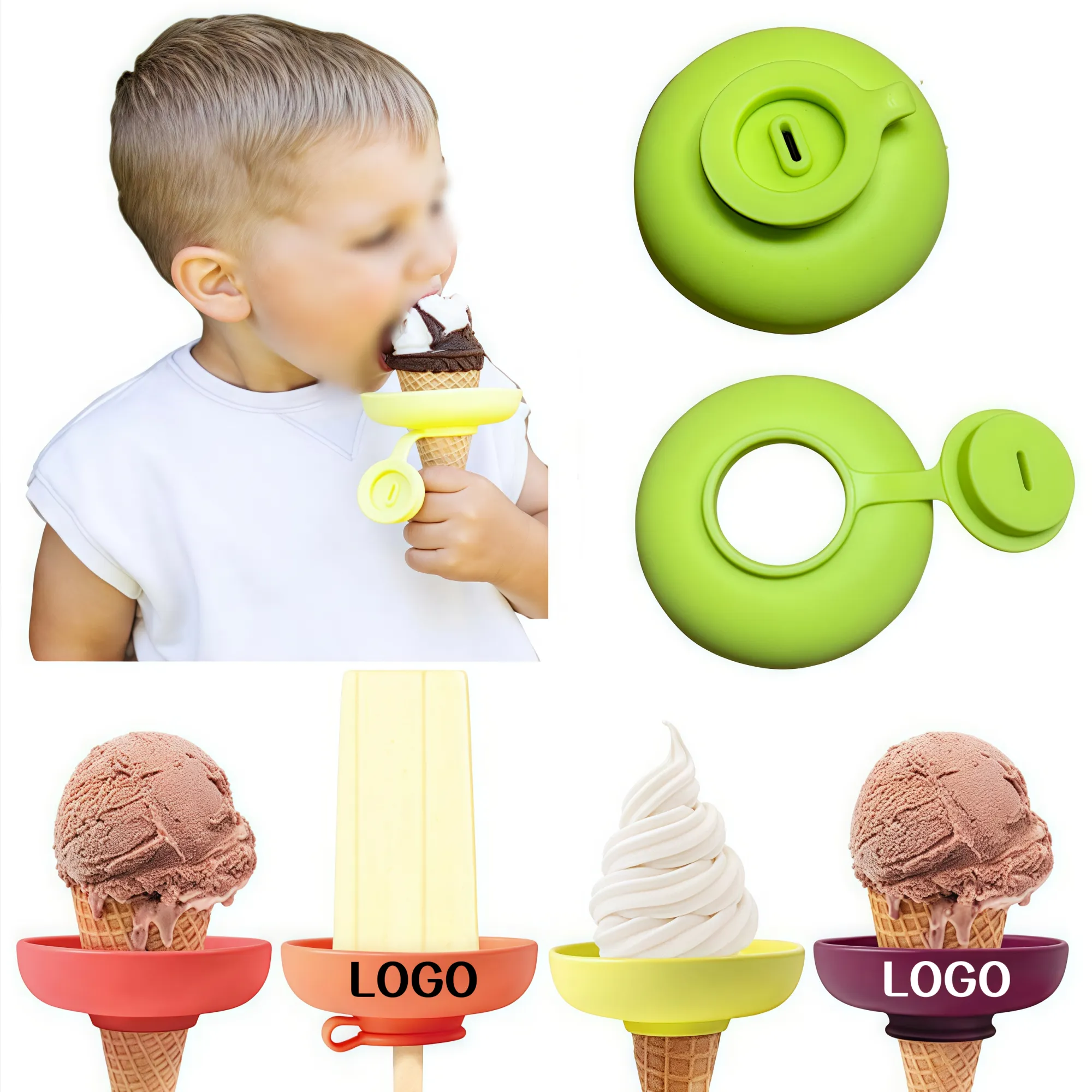 Silicone Popsicle Holders No Drip Mess Free Frozen 3