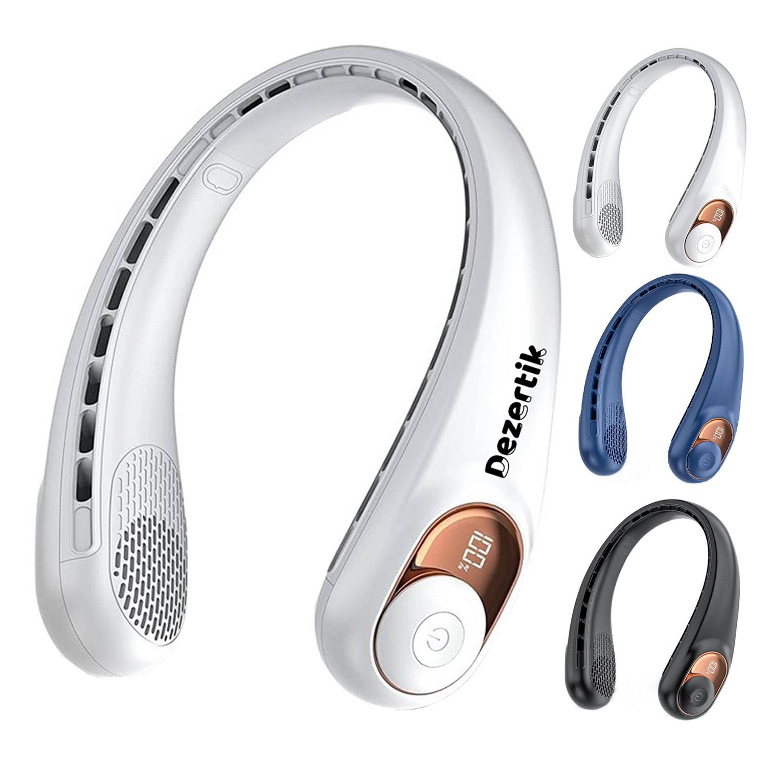 Portable USB Charging Neck Fan w/ Quiet Design 2
