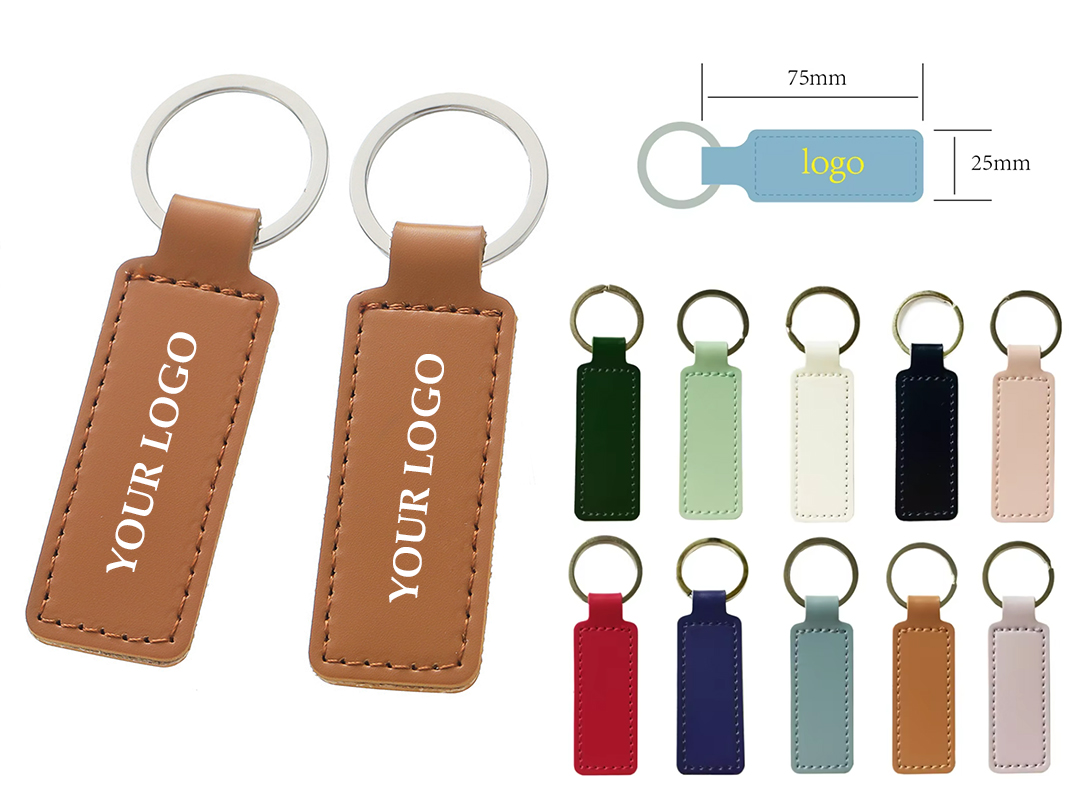Pu Leather Car Personality Business Key Ring 4