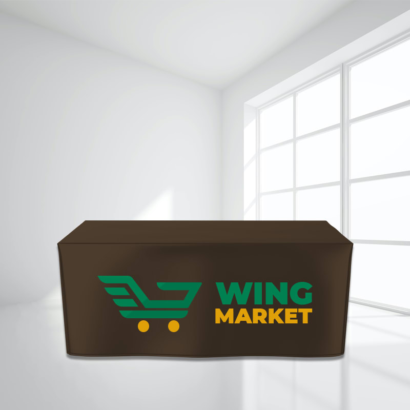 4FT Fitted Trade Show Table Cover - Full Color Imprint 2