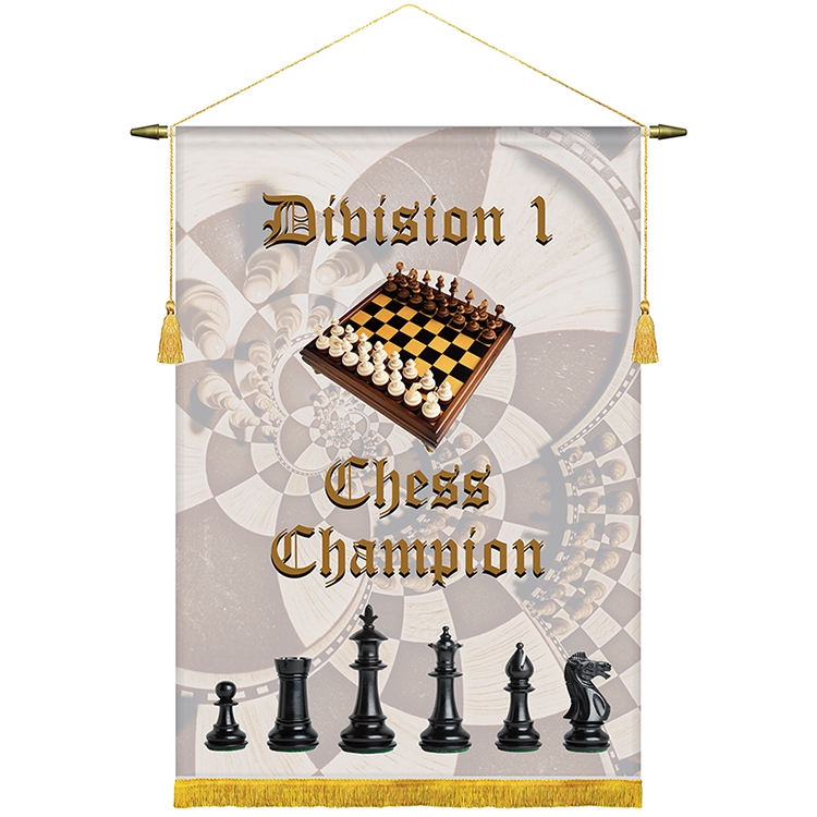 22" x 30" Podium Banner, Straight Cut/ with Fringe 2