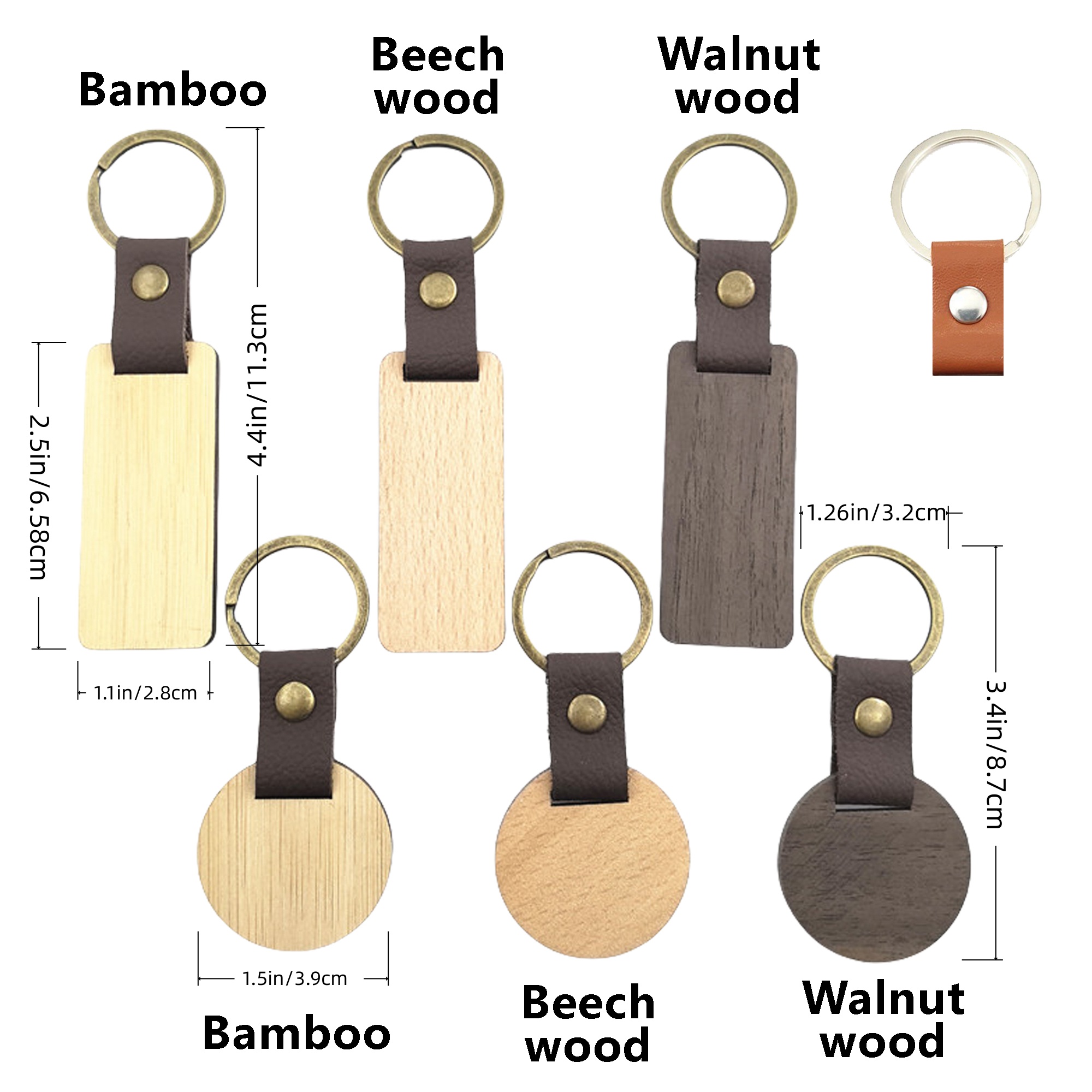 Eco Friendly Wood Keychain 2