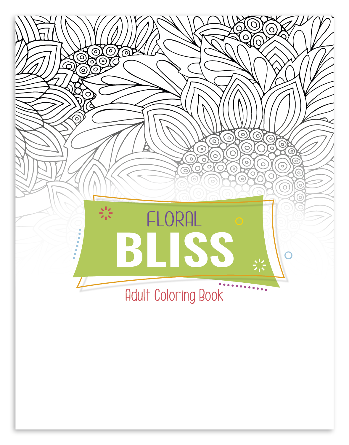Good Value™ Floral Bliss Adult Coloring Book 12