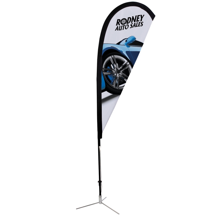 6' Premium Teardrop Sail Sign Kit (Single-Sided with Scissor Base) 8