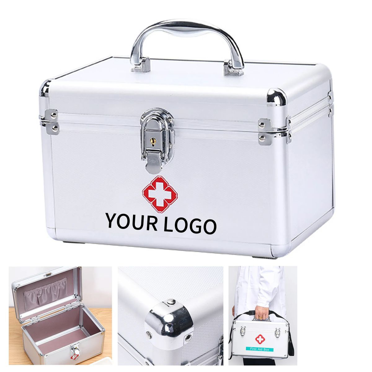 Lockable Aluminum Alloy First Aid Case 1