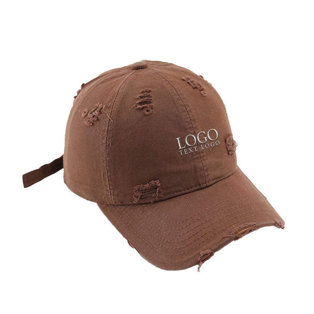 Vintage Custom Embroidery Old Hole Dad Hat 3