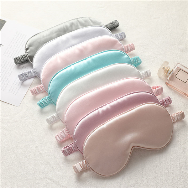 Double-sided imitation silk travel sleep eye mask 2