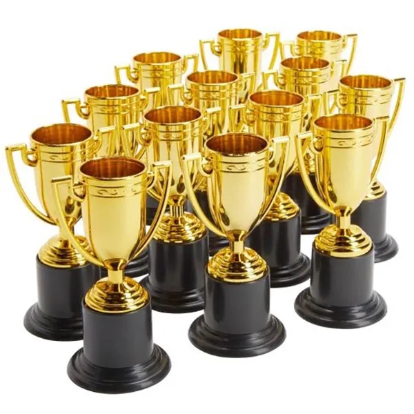 24 Pack Mini Gold Participation Trophies 8