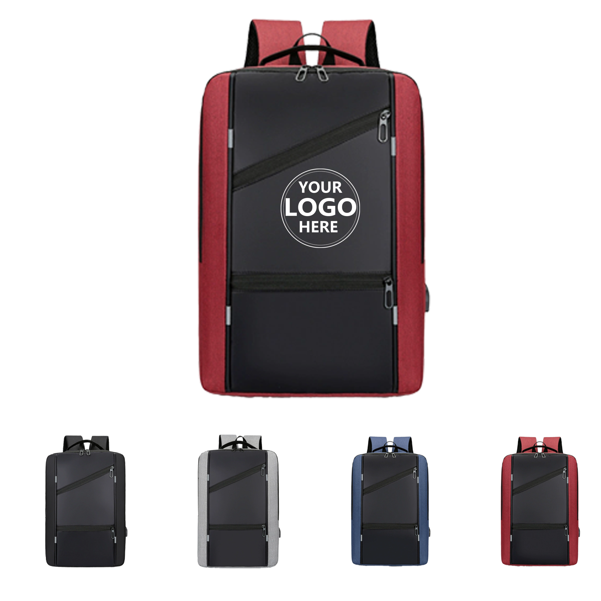 Business Oxford Fabric Laptop Backpack 2