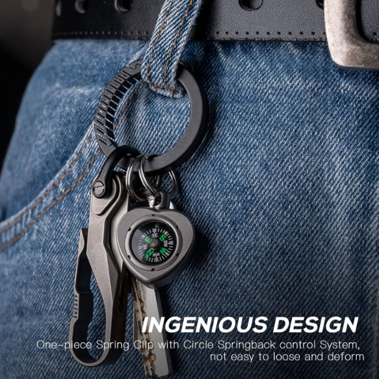 Titanium Round Carabiner Clip 2