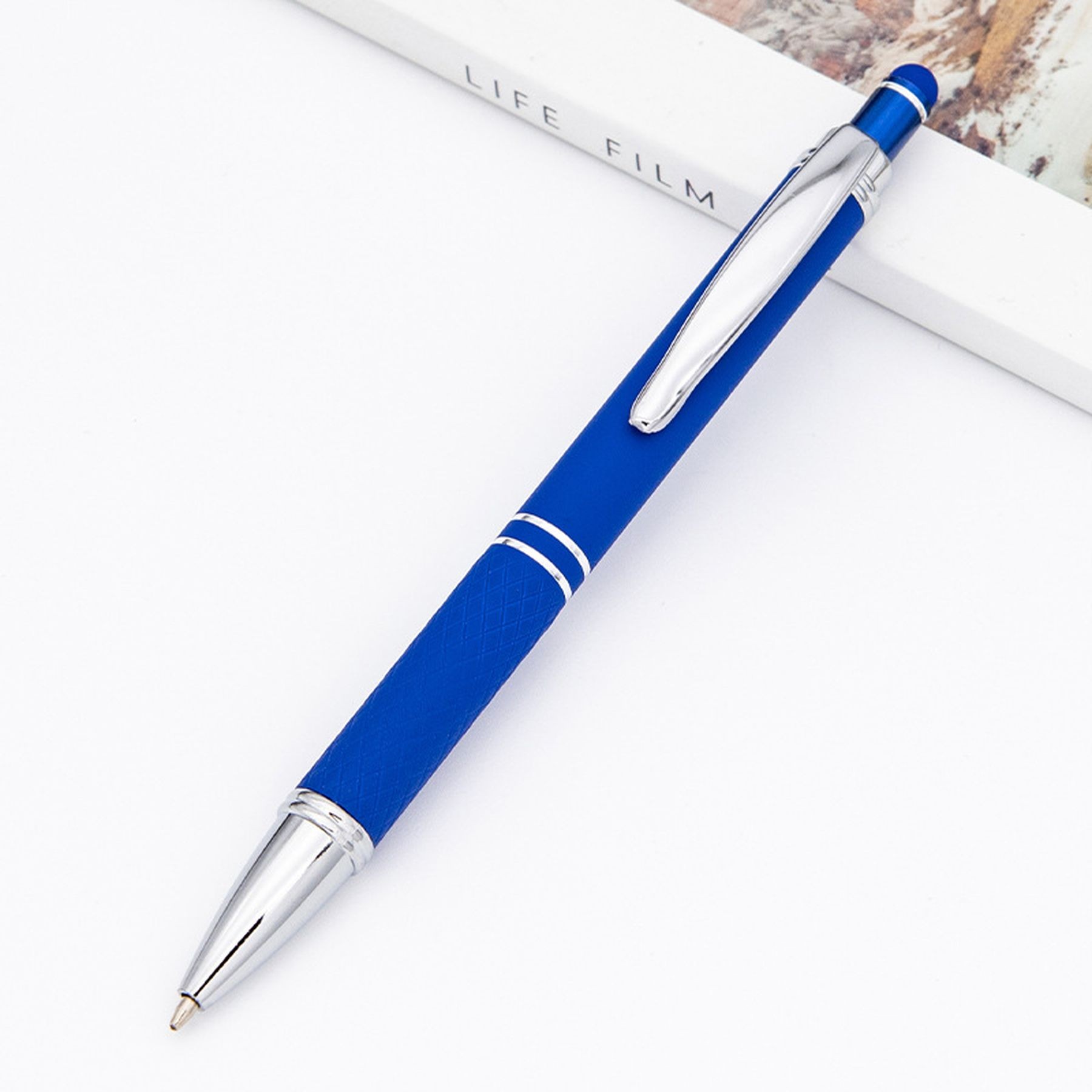 Soft Touch Diamond Stylus Pen With Rose Gold Trim 14