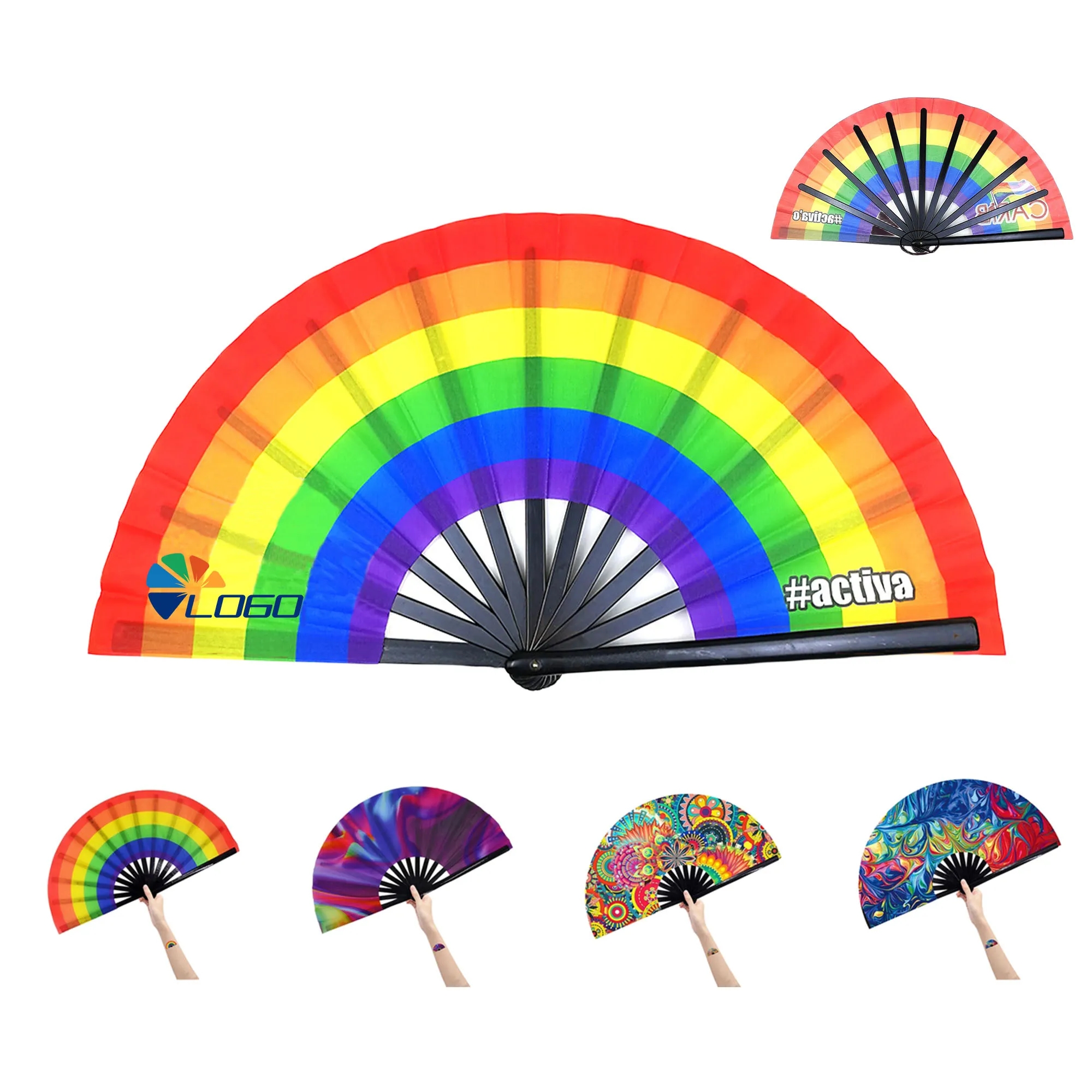 MOQ20 Fold Silk Hand Kung Fu Fan 2