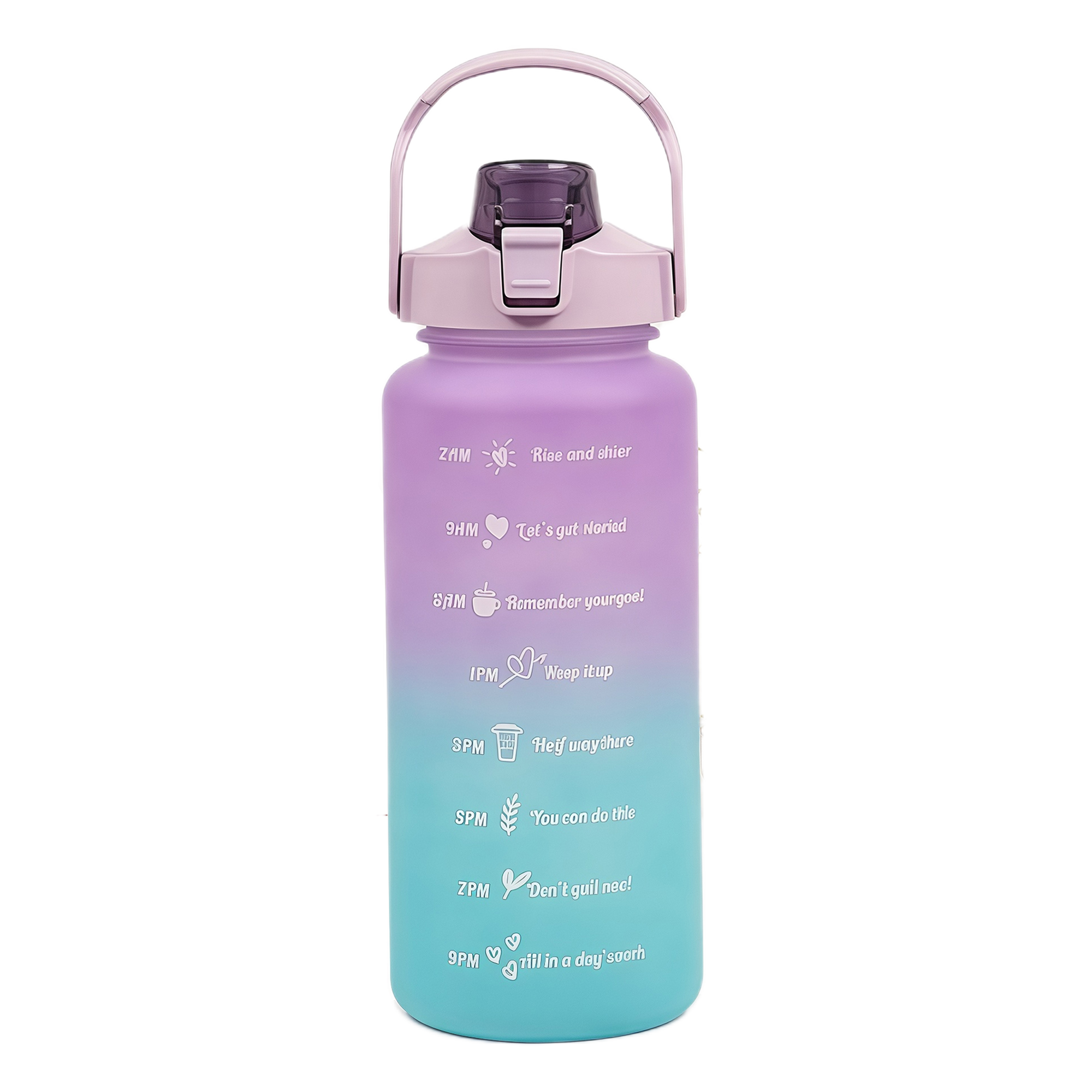 2L Gradient Plastic Water Bottle - Large Capacity 6