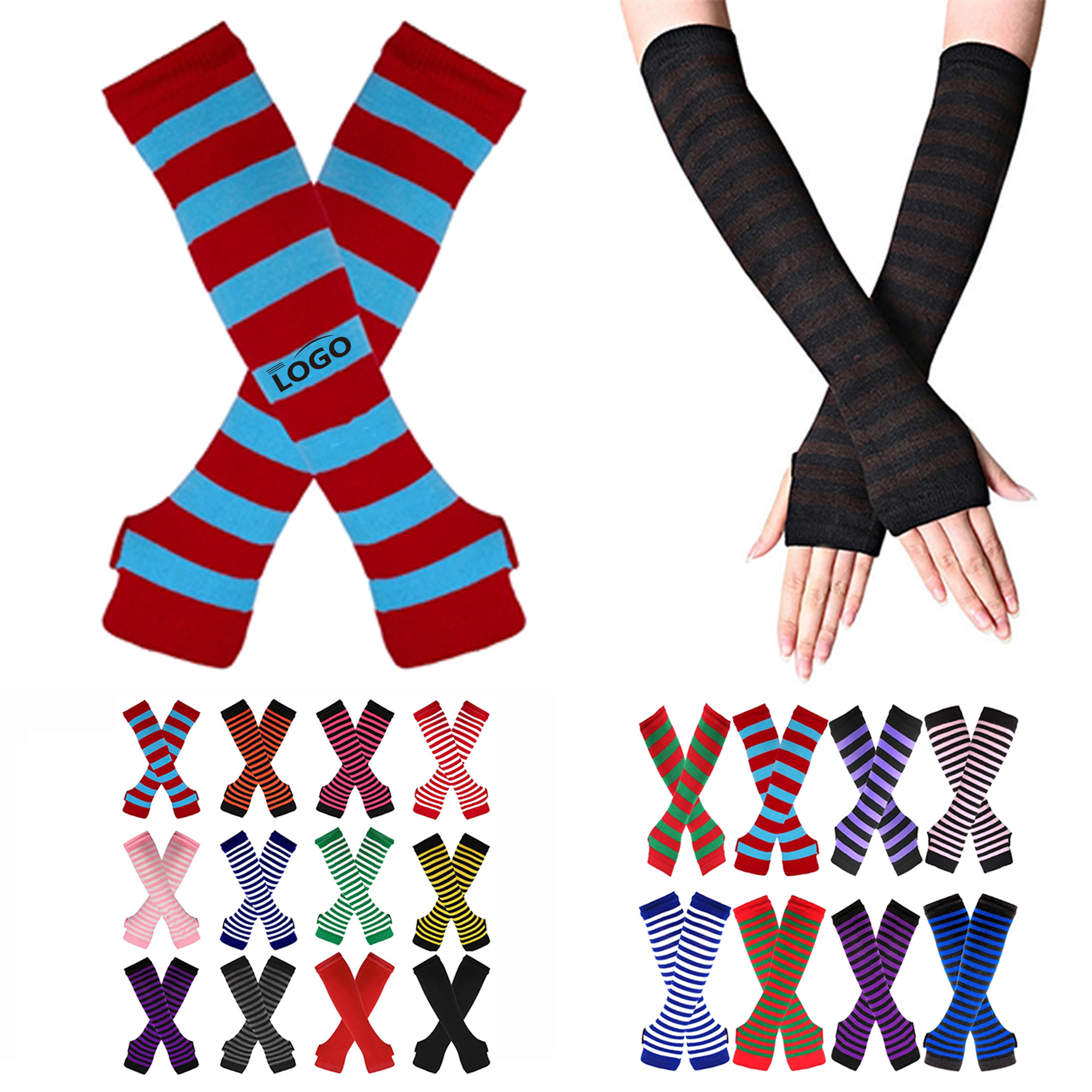Practical Knit Arm Warmer Gloves 4