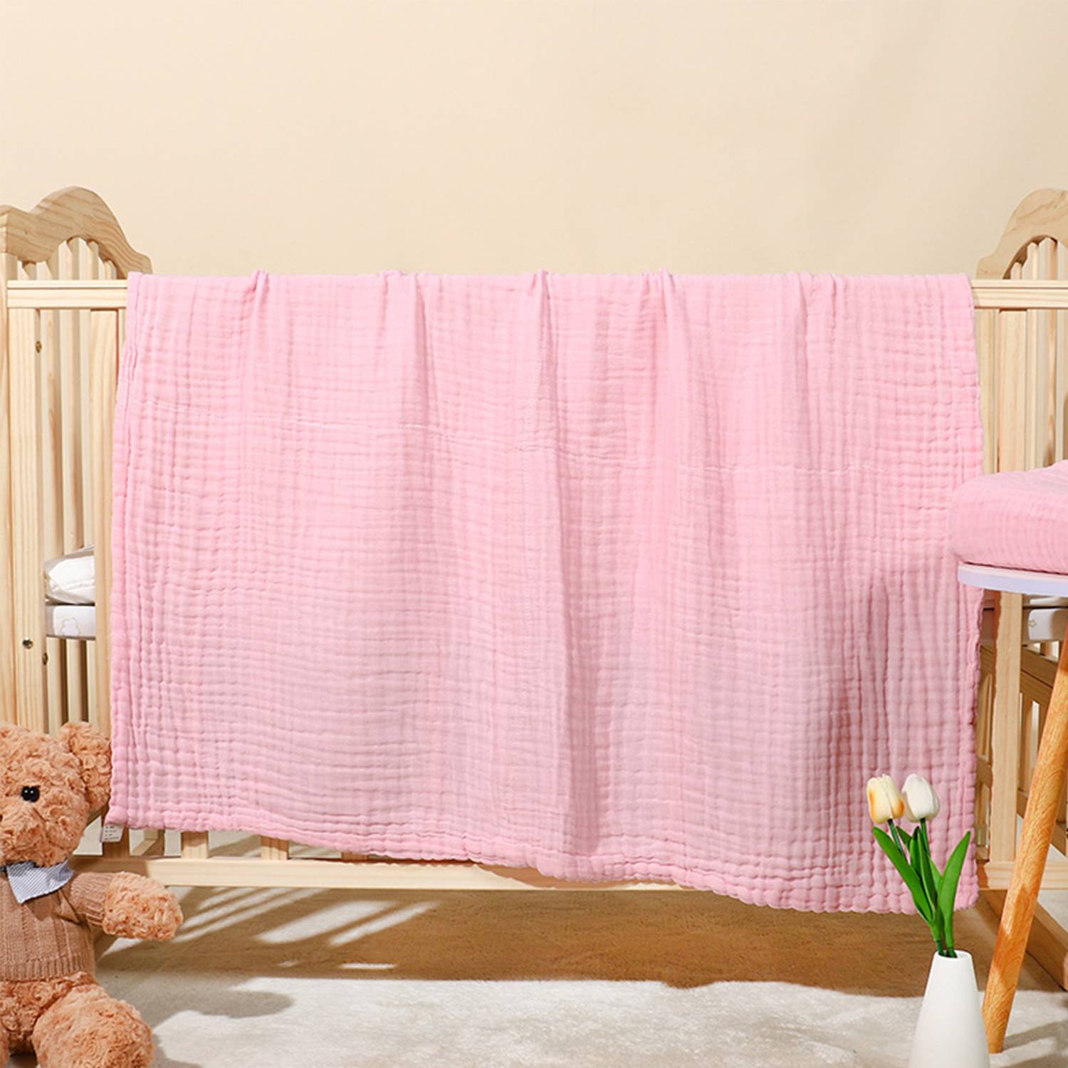 Light Weight Safe Pure Cotton Baby Blanket 3