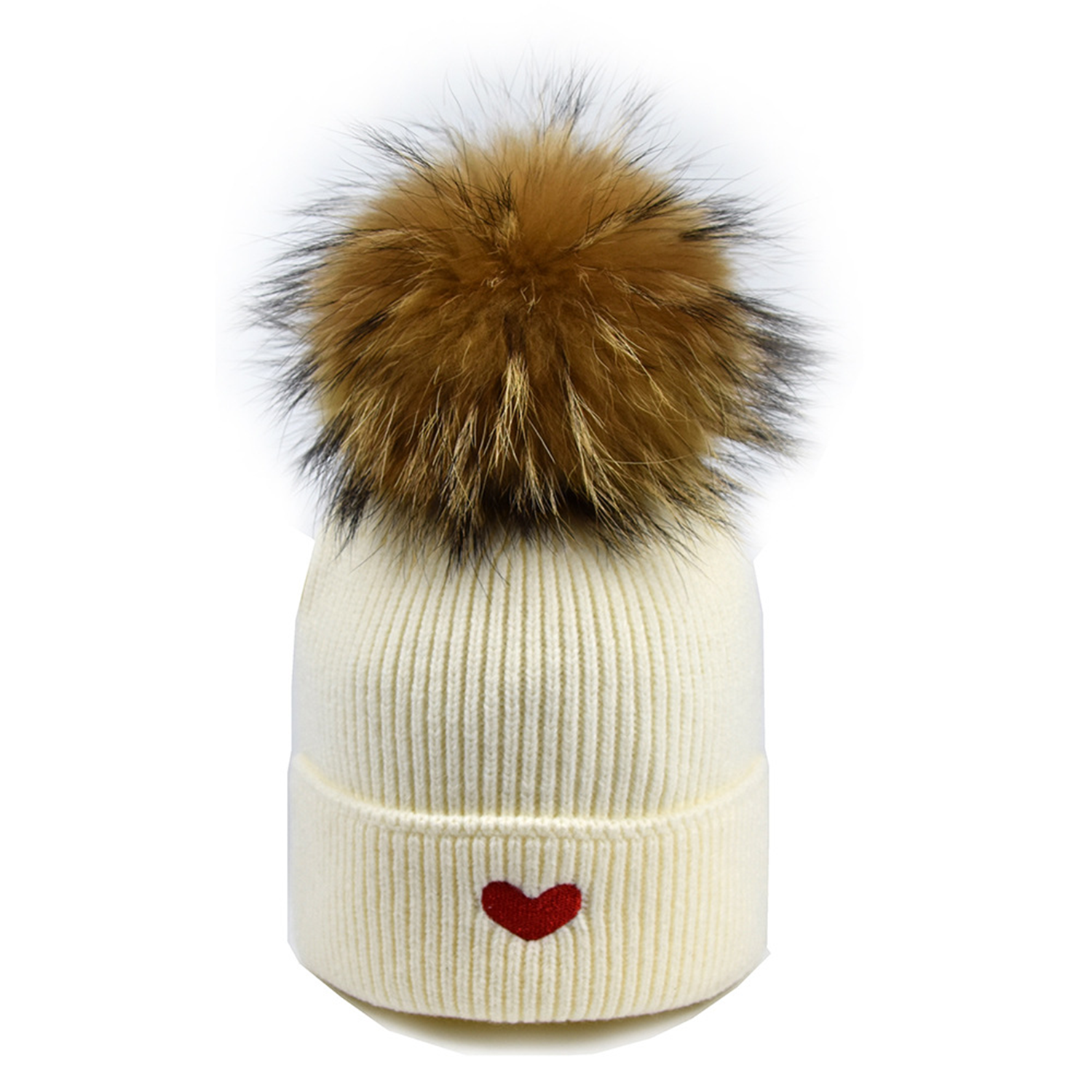 Thermal Winter Beanie Hairball Hedging Cap Knitted Hat 5