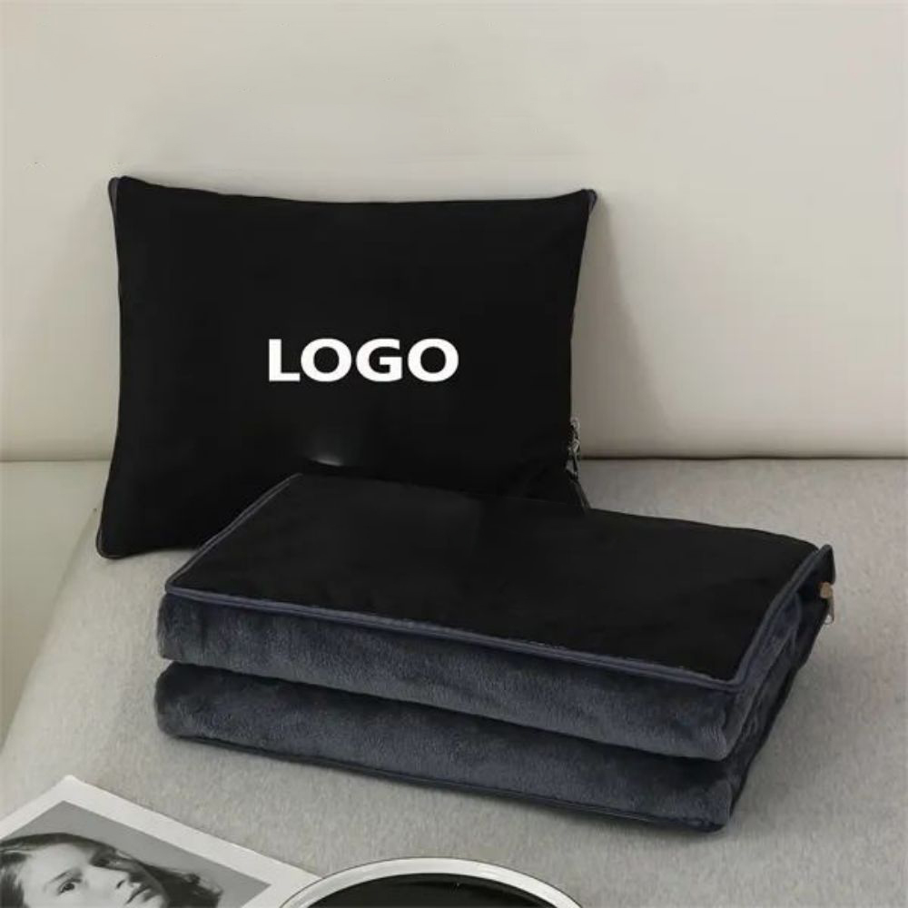 2-In-1 Car Throw Pillow/Blanket MOQ 2