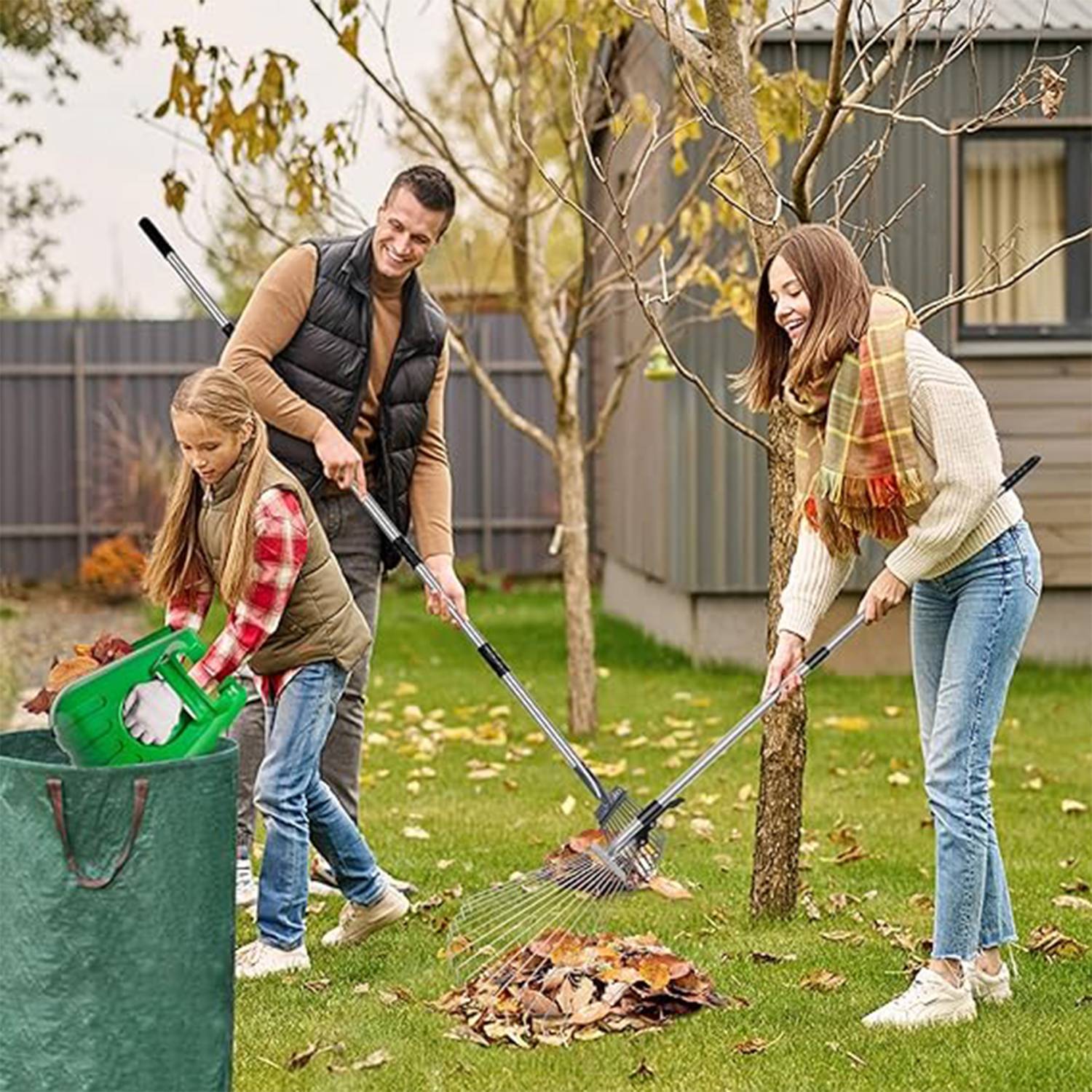 Adjustable Leaf Rake for gardening 5