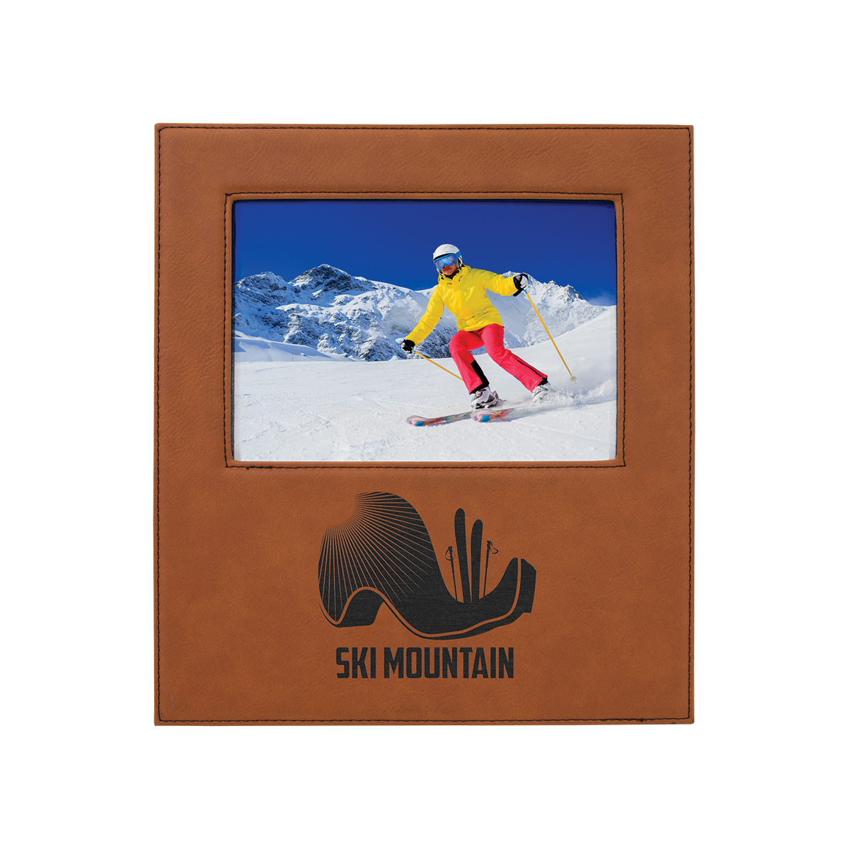 5" x 7" Rawhide Leatherette Photo Frame