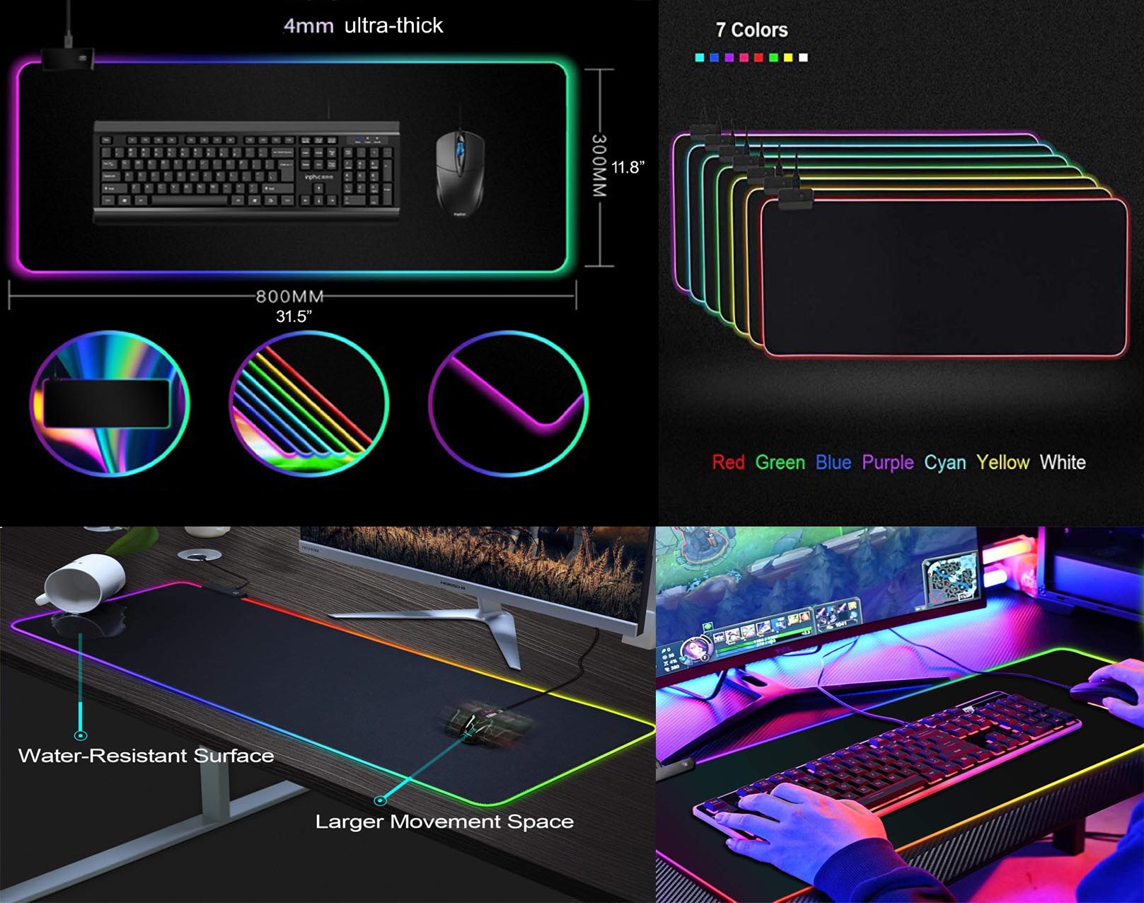 iBank ® Gaming Extended LED Mouse Pad 2