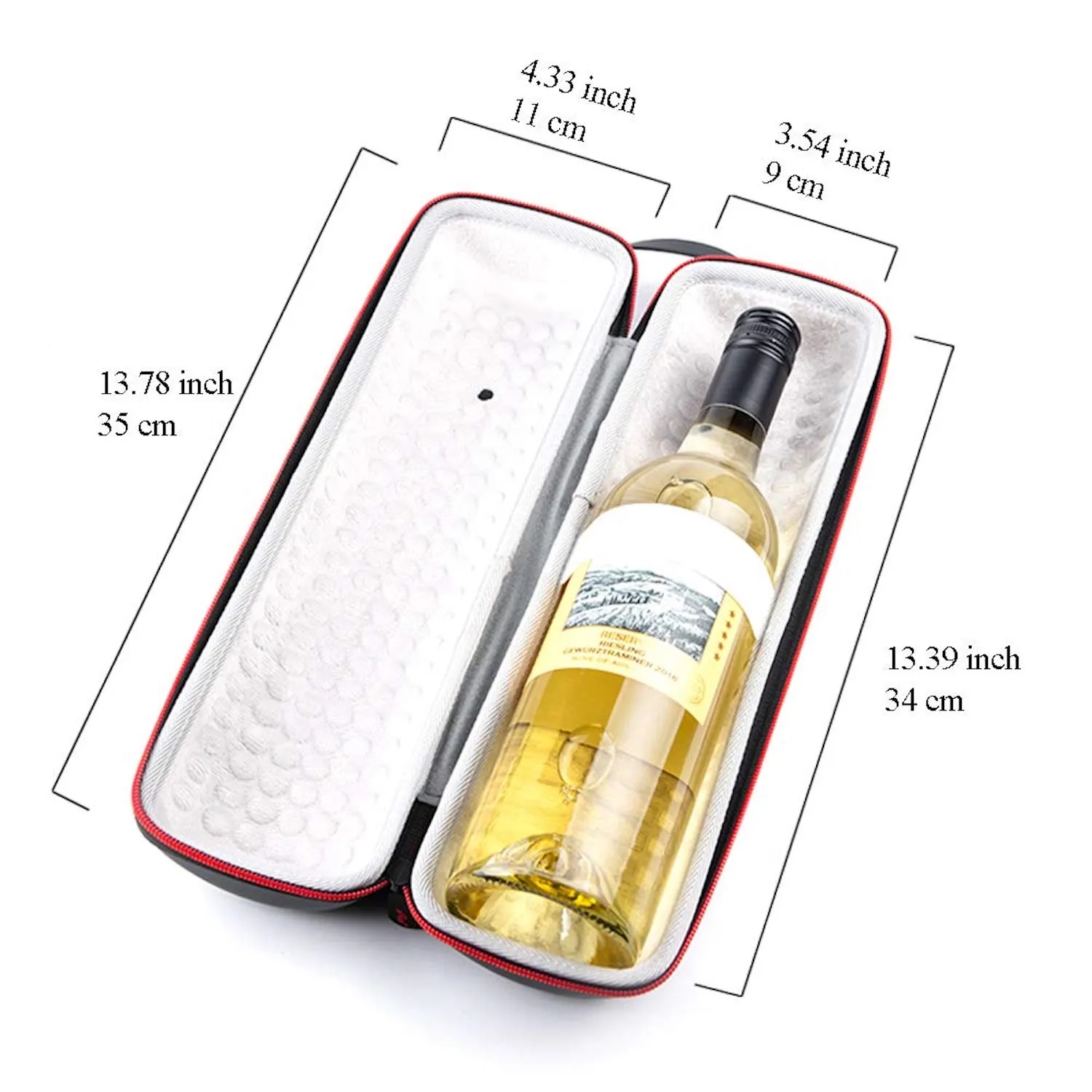 Shockproof & Waterproof EVA Insulated Single Bottle Tote 2