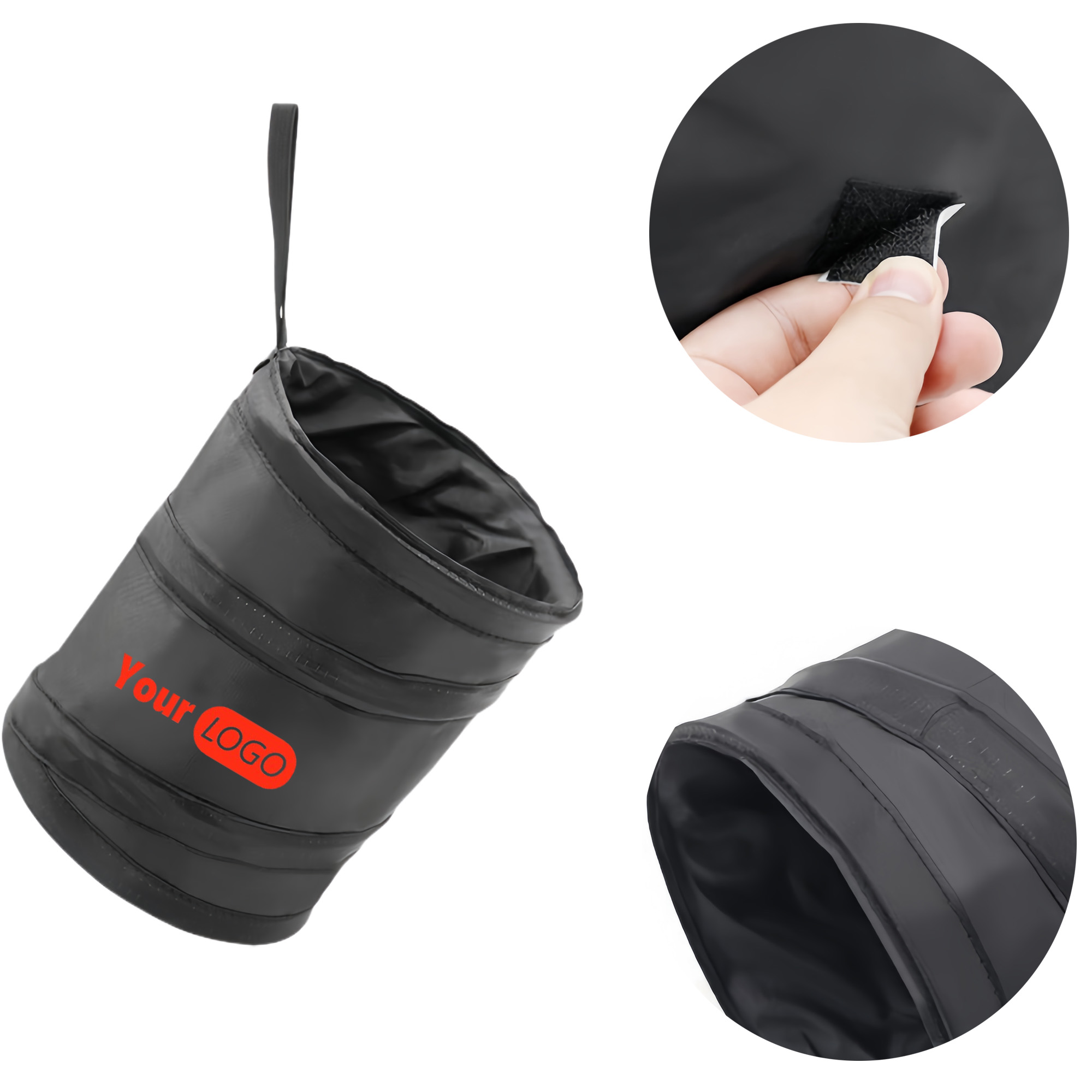 Oxford Cloth Car-mounted Foldable Trash Can 1