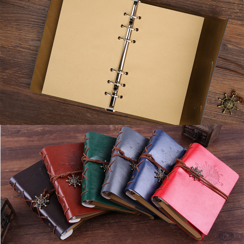 Vintage Leather Refillable Spiral Daily Notepad 2