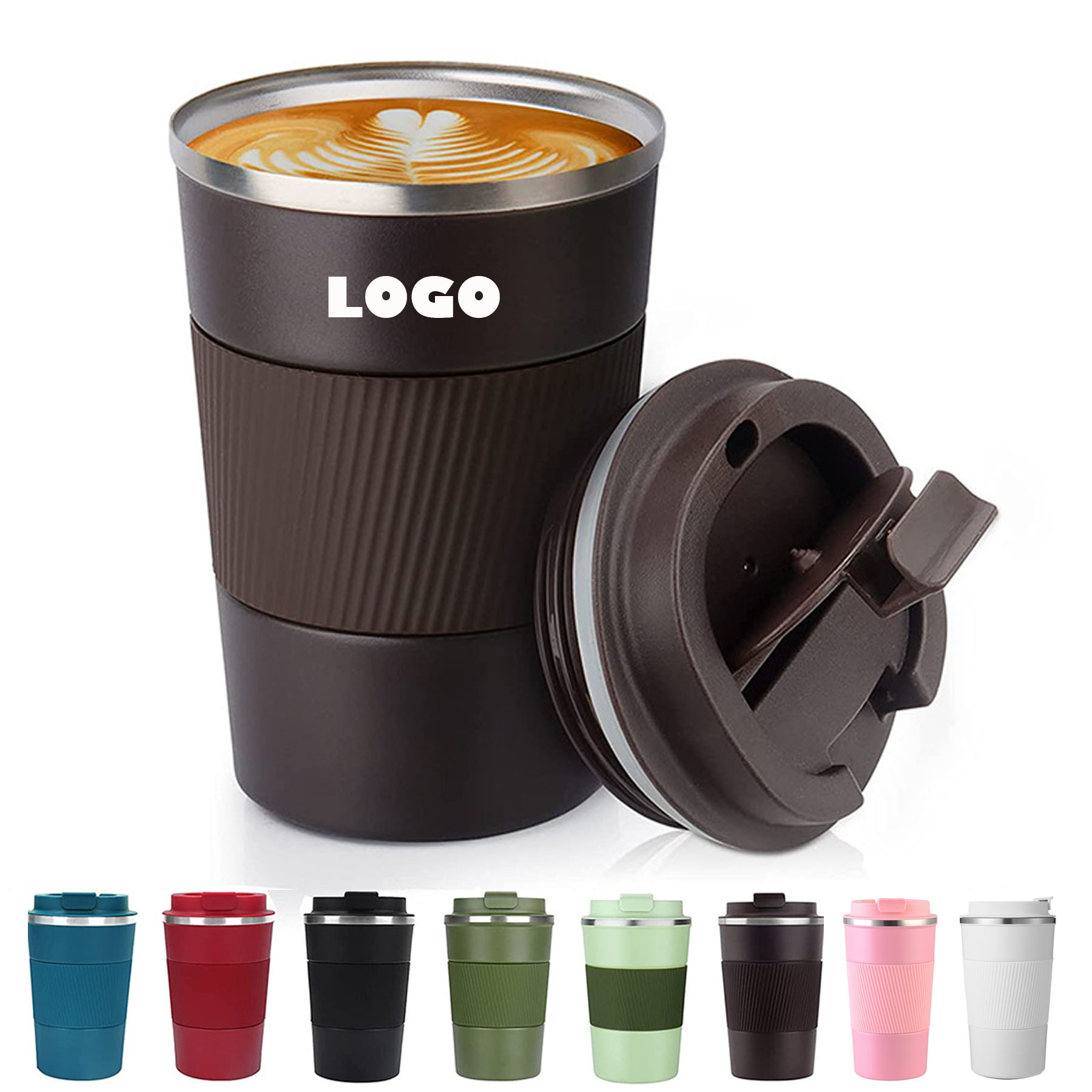 13 OZ Stainless Steel Coffee Mug With Lid 1
