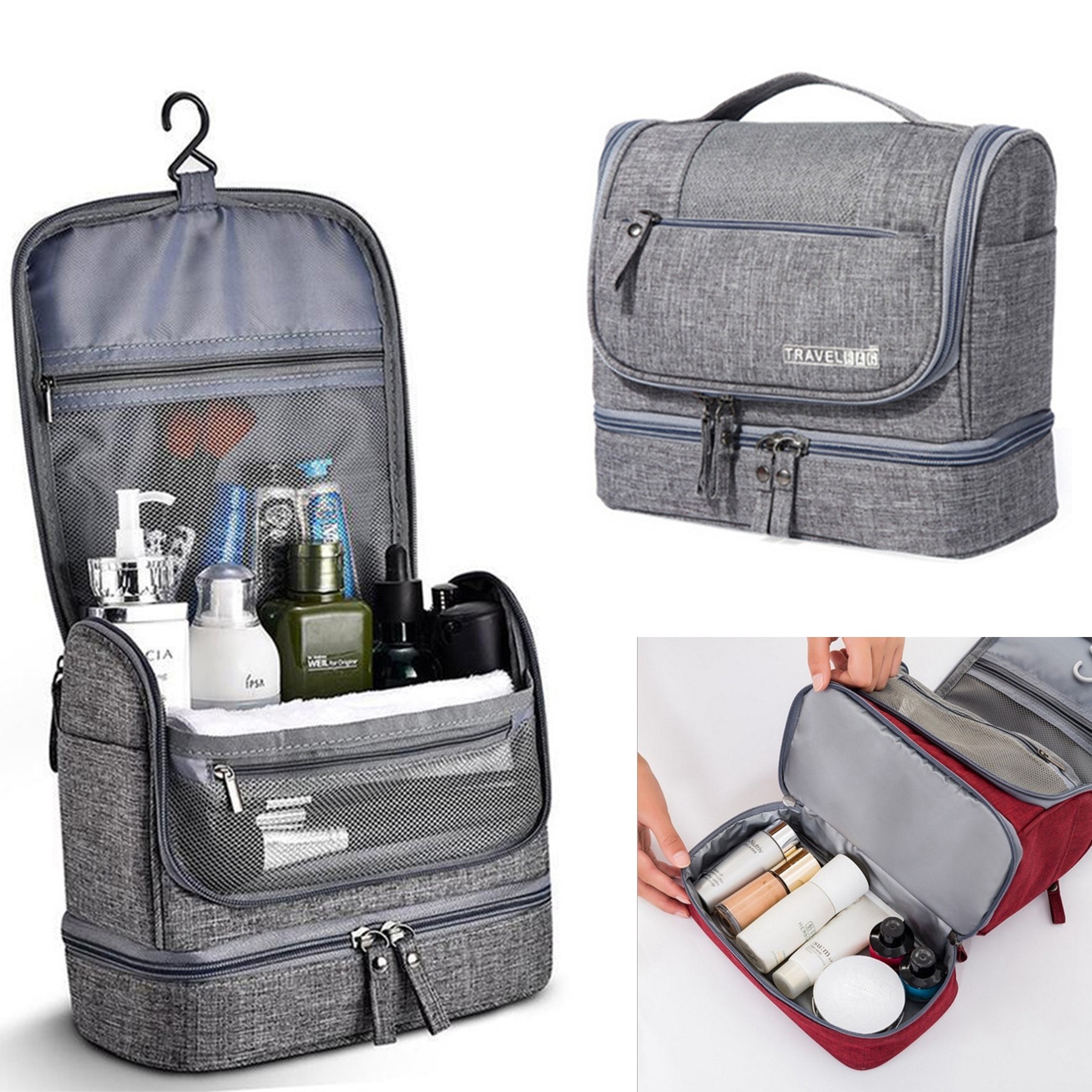 Large Travel Toiletry Organizer Kit 2
