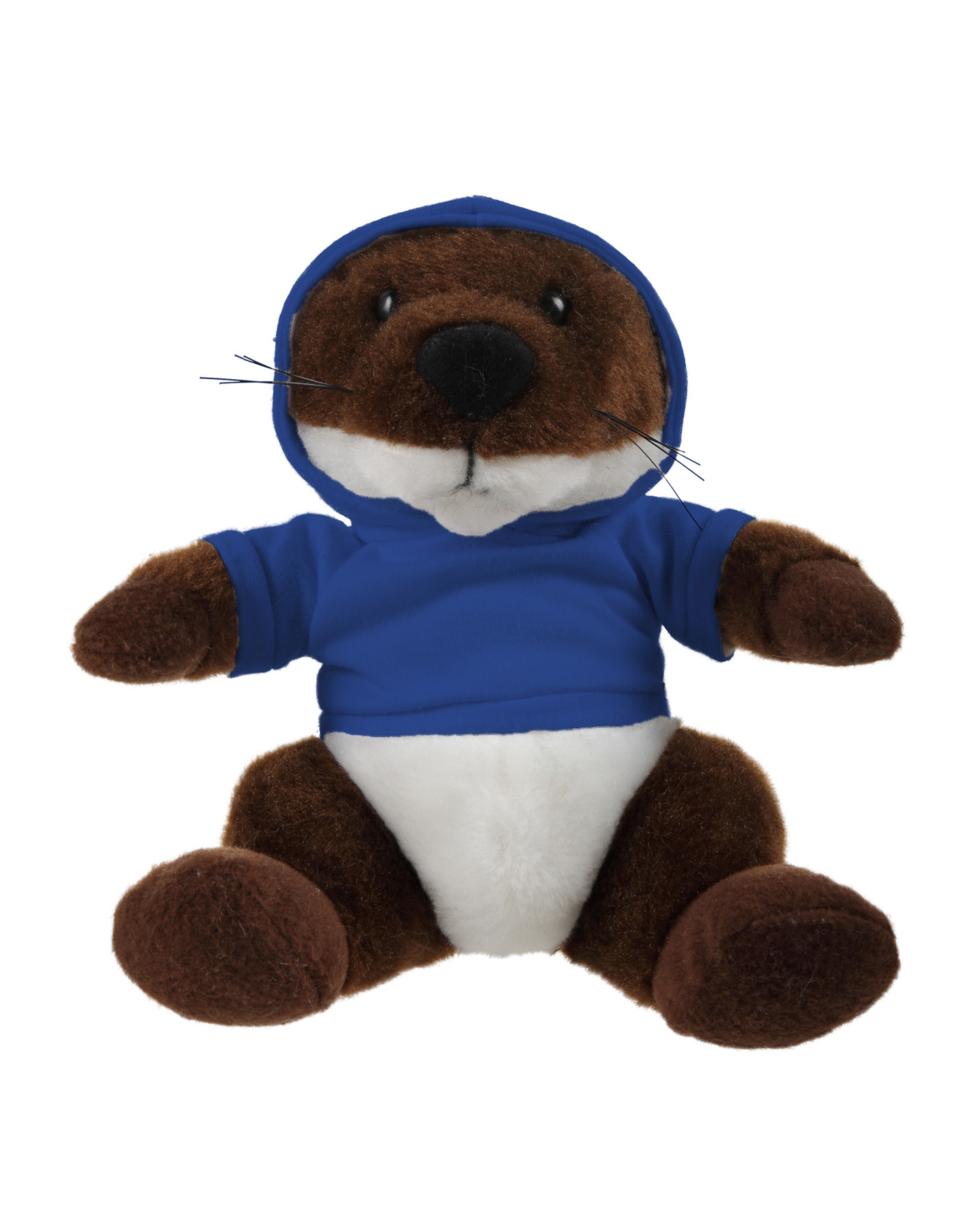 Soft Plush Stuffed Sitting Otter wearing a Hoodie 12